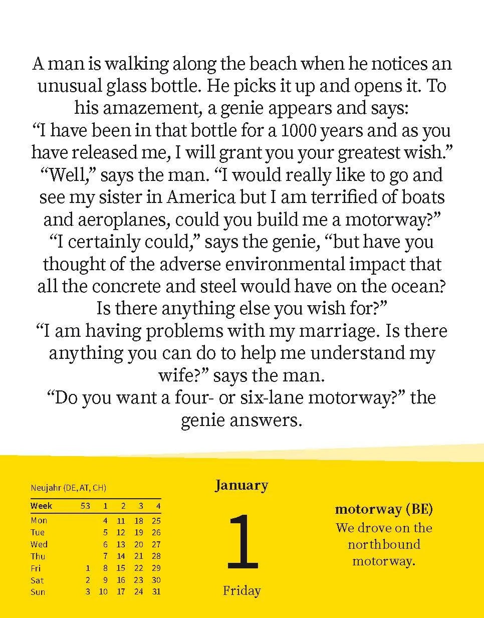 Langenscheidt Sprachkalender A Joke a Day 2027 – Ansicht