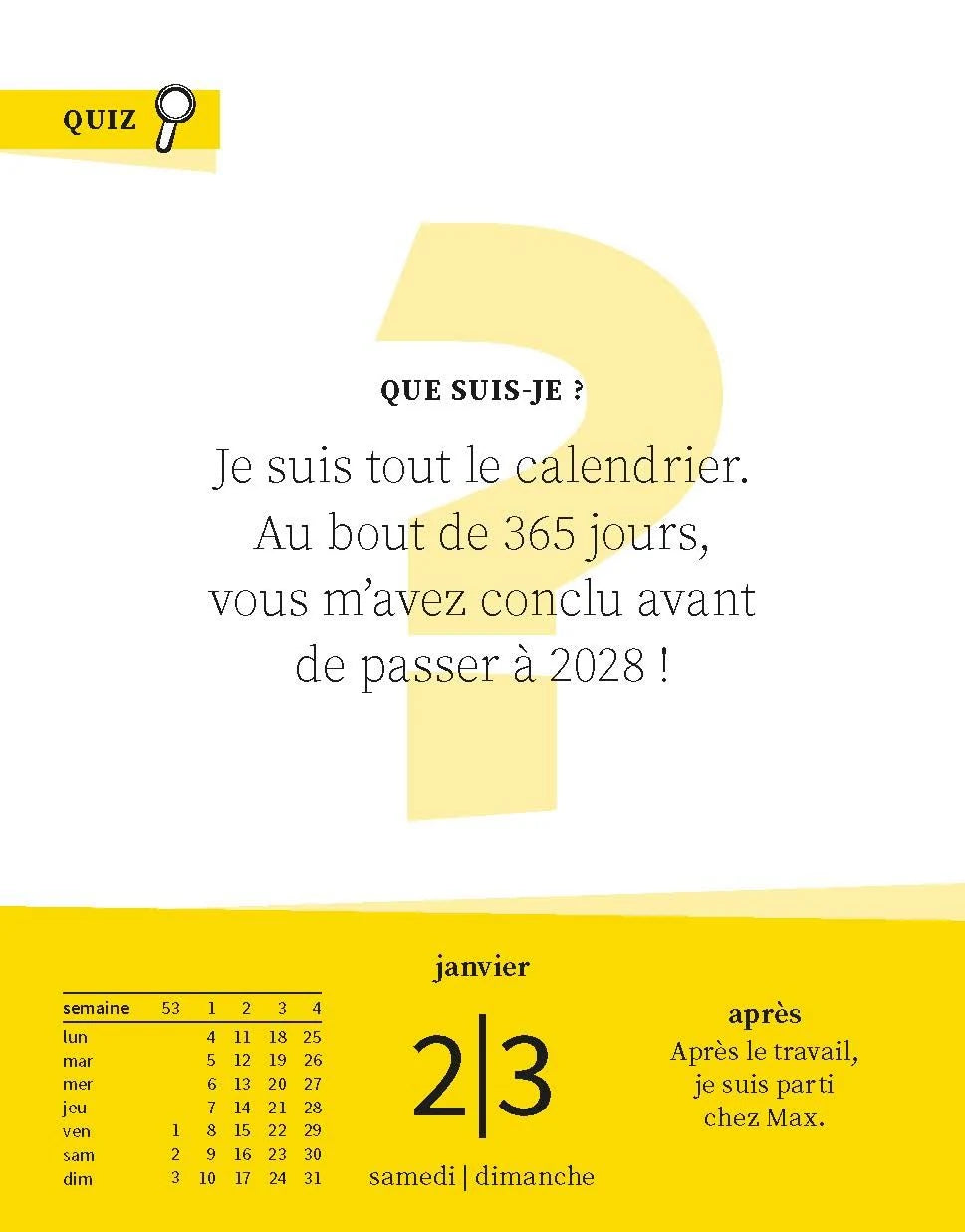 Langenscheidt Sprachkalender Französisch 2027 – Ansicht