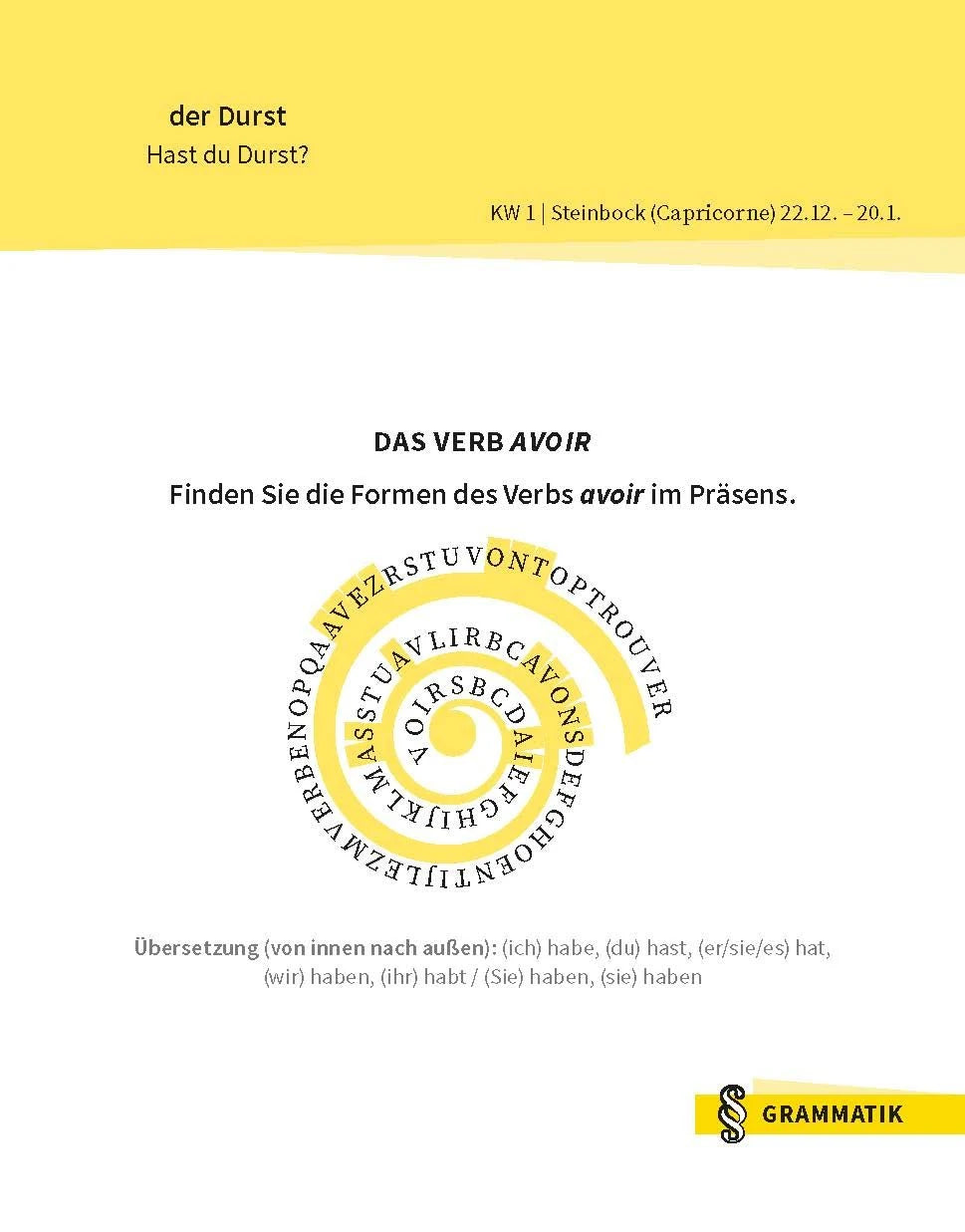 Langenscheidt Sprachkalender Französisch 2027 – Ansicht