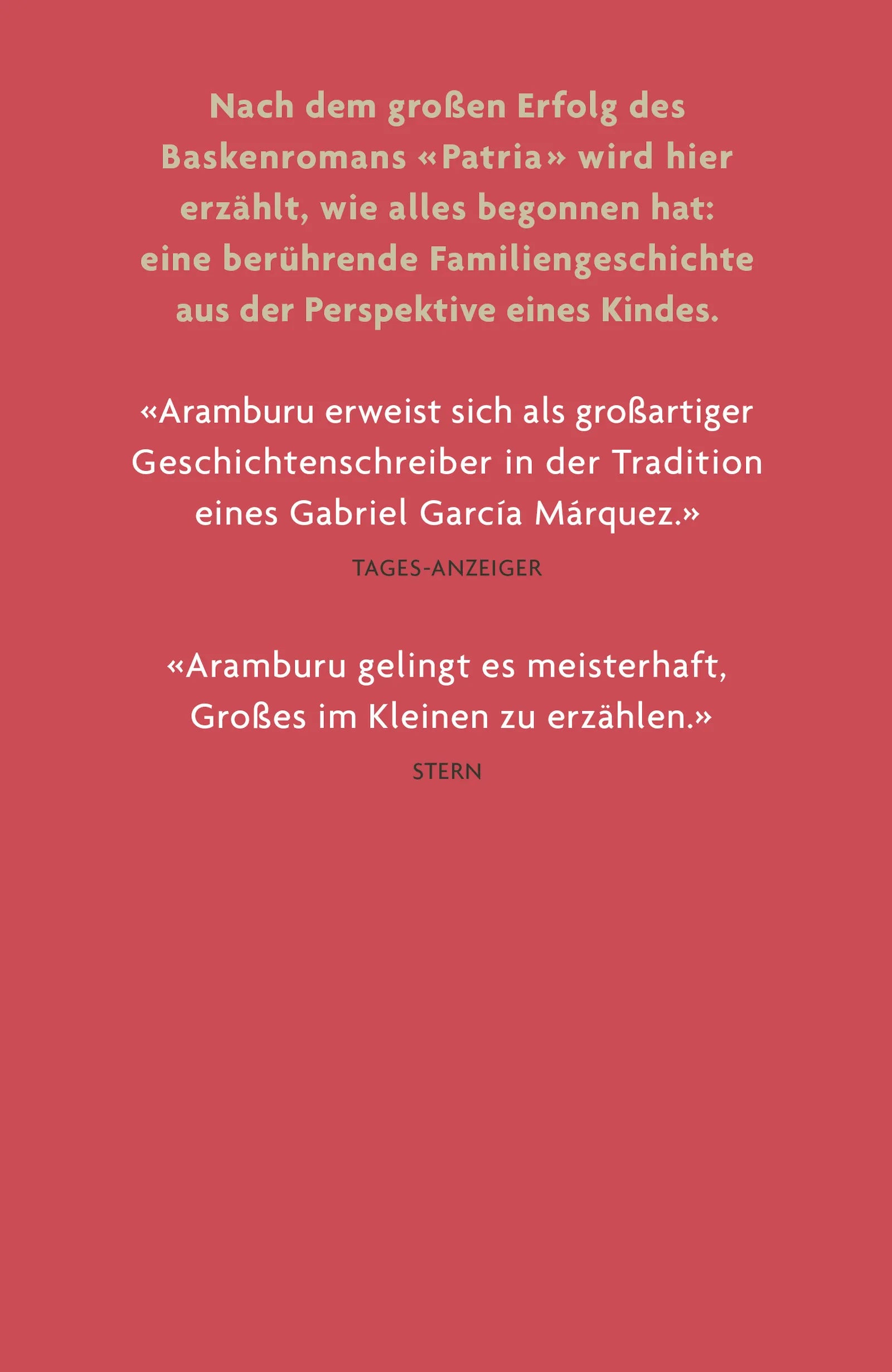 Buchrückseite von 'Langsame Jahre' mit Klappentext - Gebundene Ausgabe