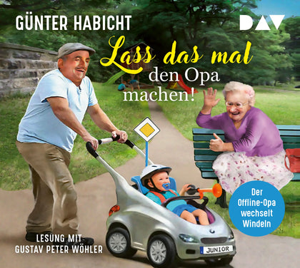 Buchcover von 'Lass das mal den Opa machen! Der Offline-Opa wechselt Windeln' - Hörbuch (CD) von Günter Habicht