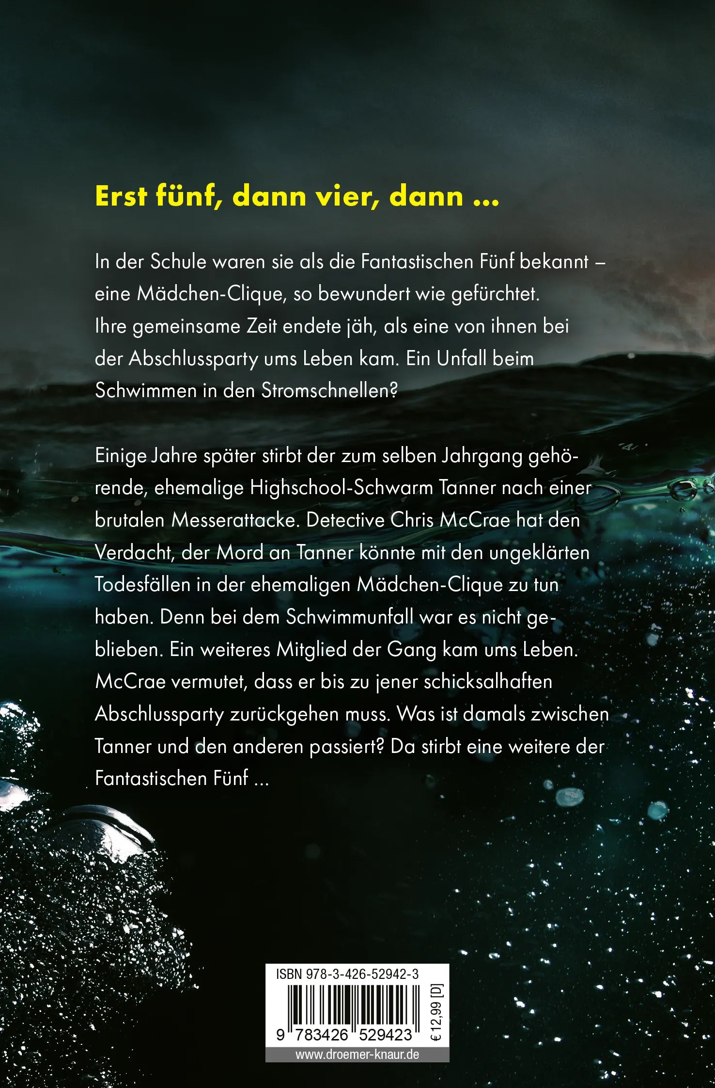 Buchrückseite von 'Last Girl Standing - Wer wird überleben?' mit Klappentext - Taschenbuch