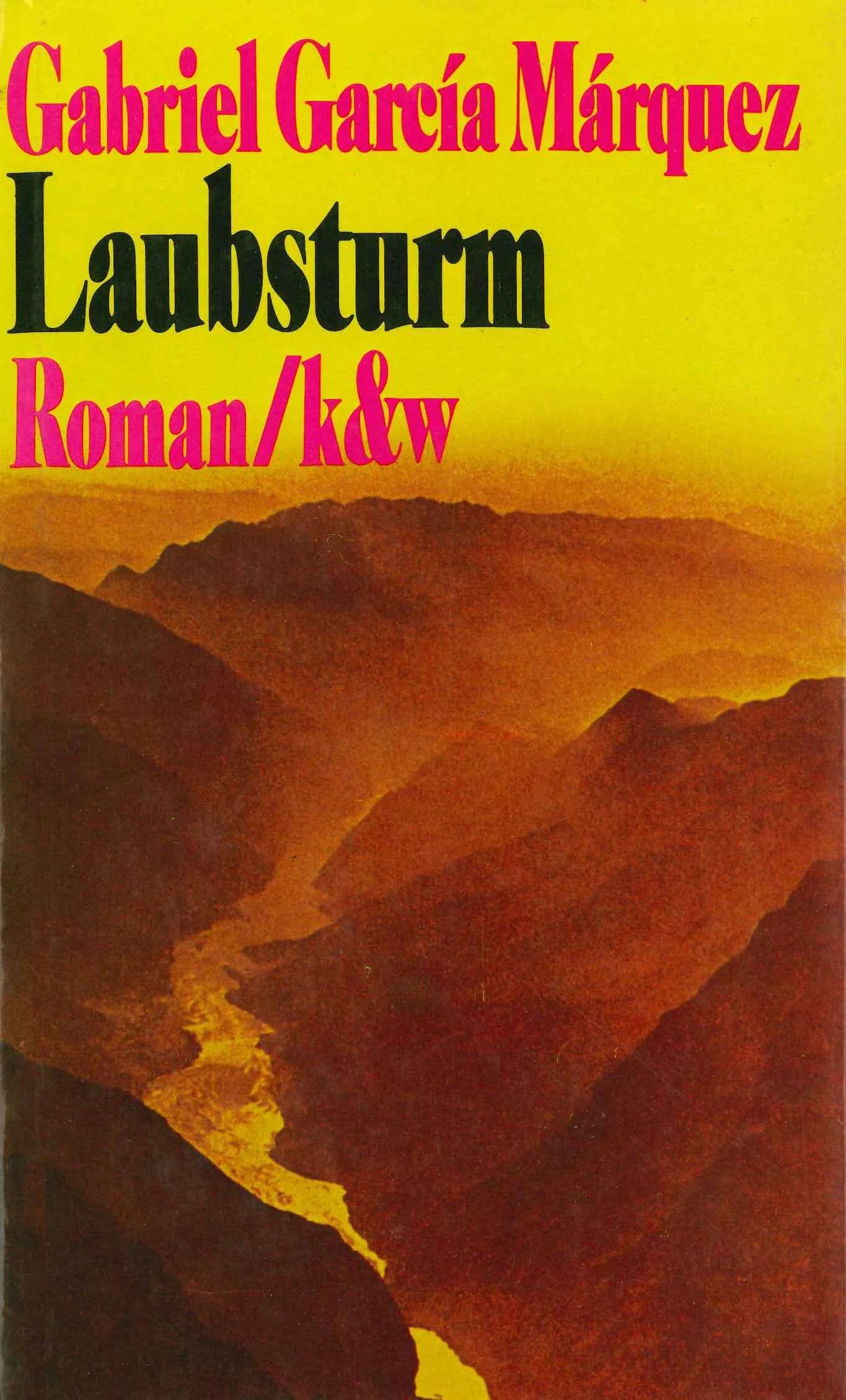 Buchcover von 'Laubsturm' - Gebundene Ausgabe von Gabriel García Márquez