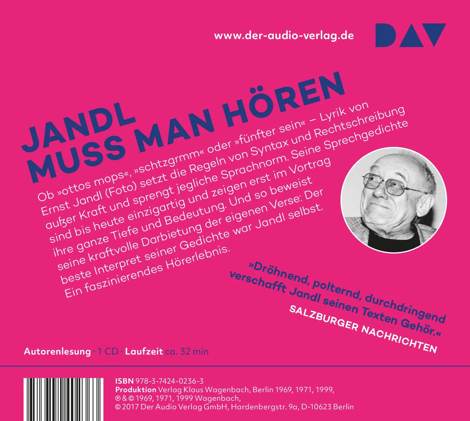 Buchrückseite von 'Laut und Luise / hosi + anna' mit Klappentext - Hörbuch (CD)