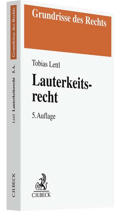 Buchcover von 'Lauterkeitsrecht' - Taschenbuch von Tobias Lettl
