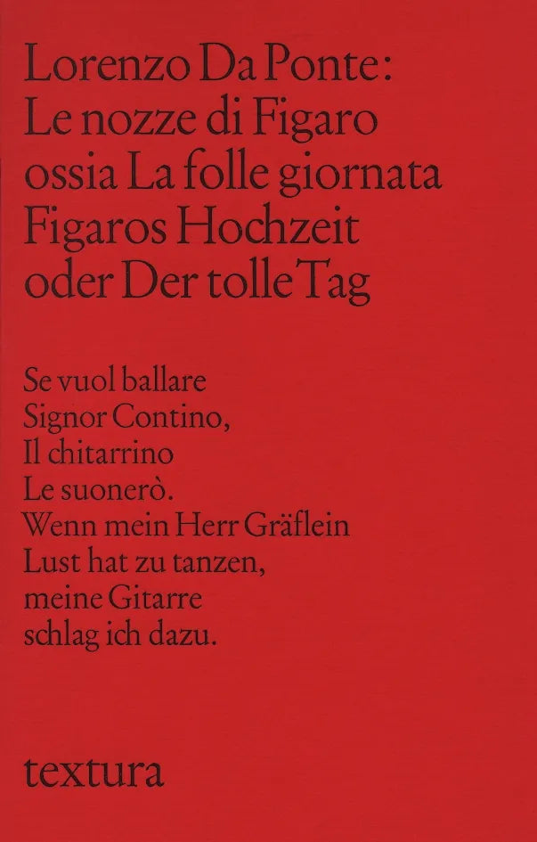 Buchcover von 'Le Nozze di Figaro ossia La Folle Giornata. Figaros Hochzeit oder Der tolle Tag' - Taschenbuch von Lorenzo Da Ponte