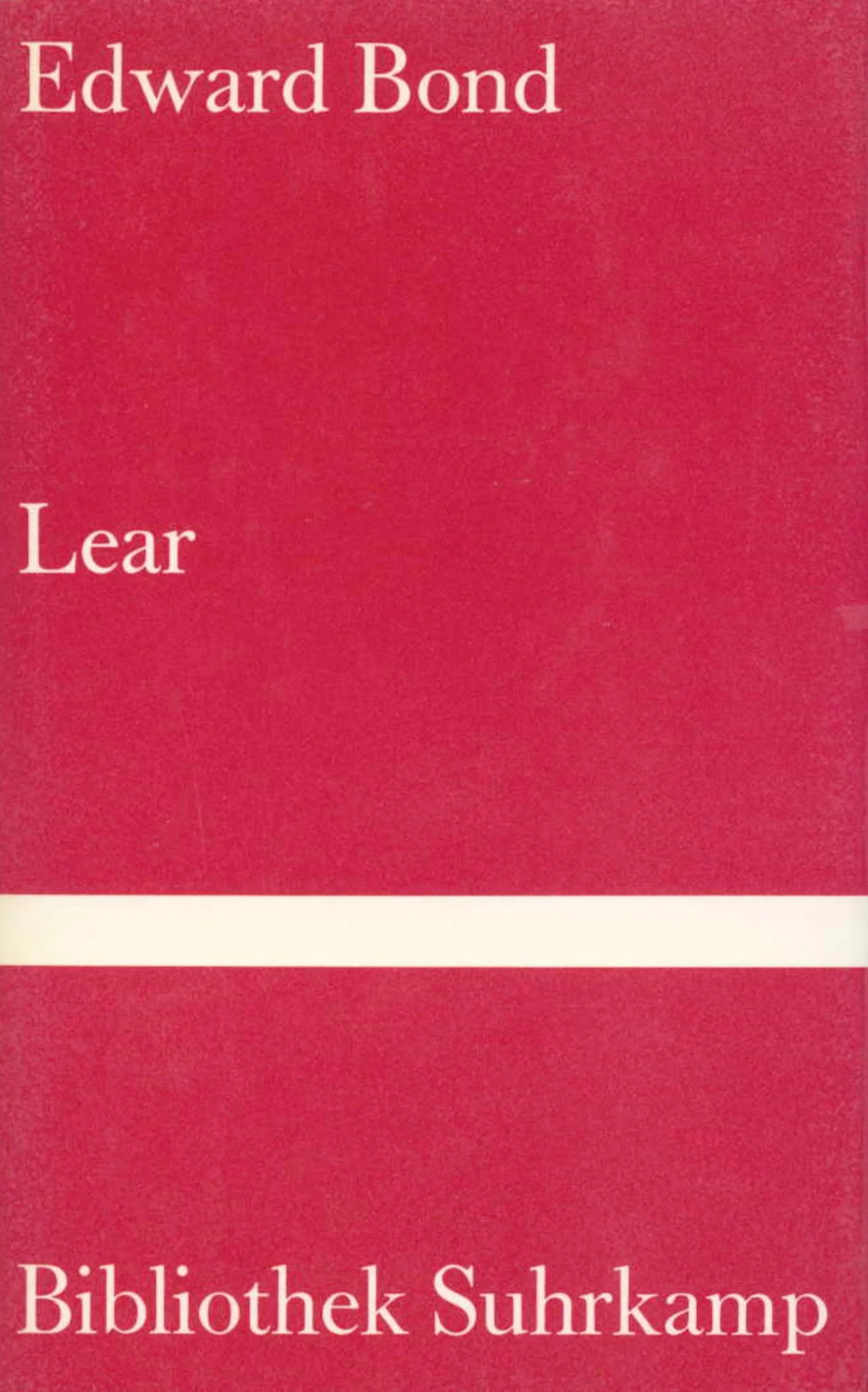 Buchcover von 'Lear' - Gebundene Ausgabe von Edward Bond