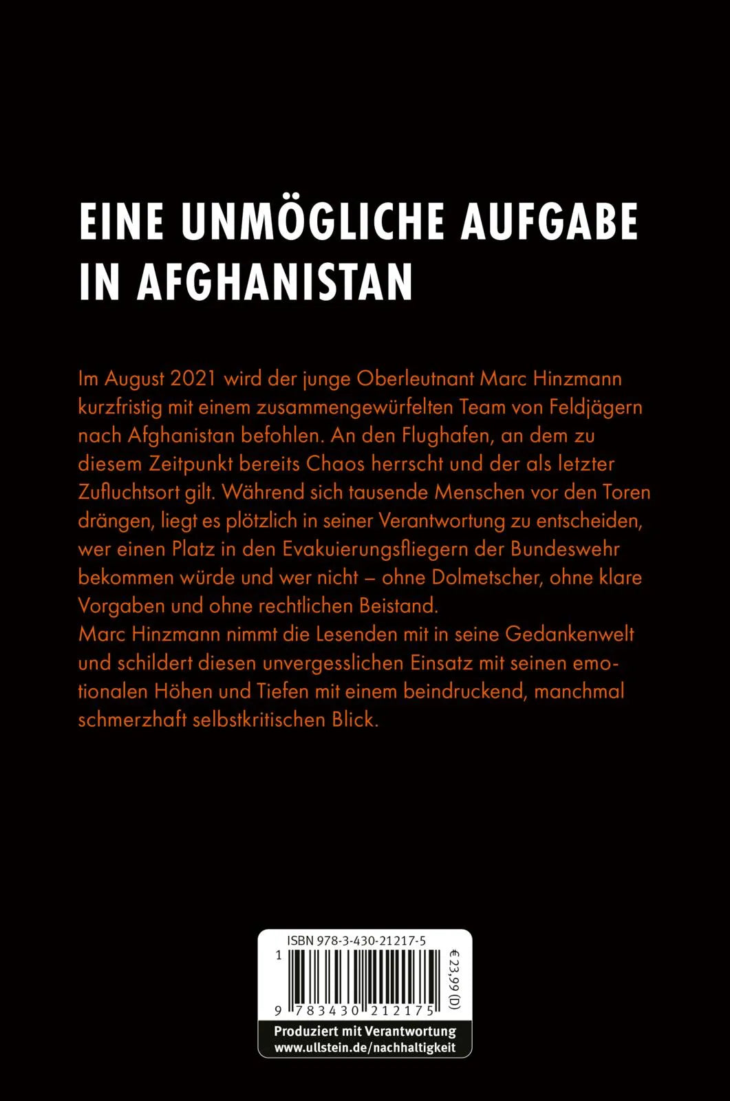 Buchrückseite von 'Leben und sterben lassen' mit Klappentext - Paperback