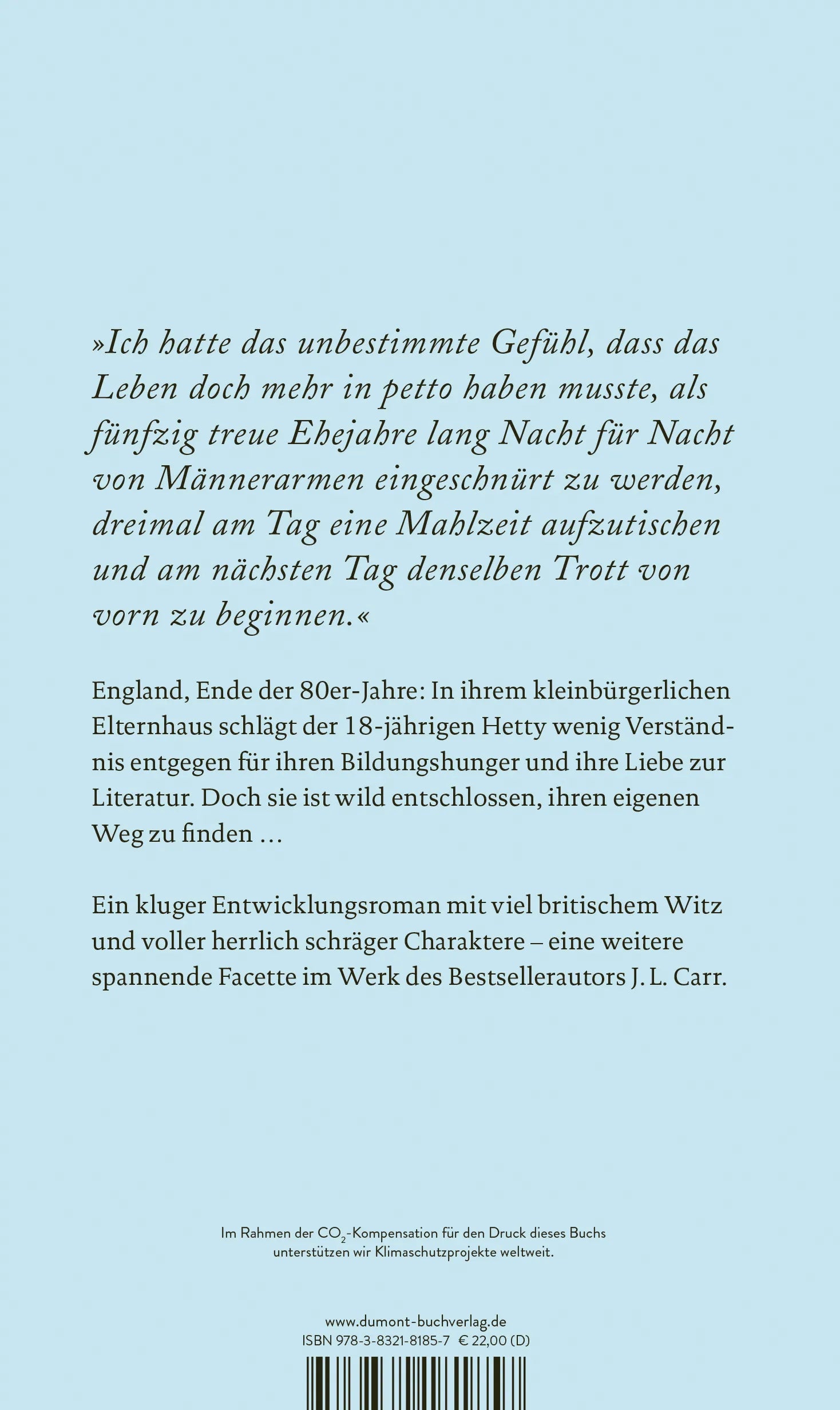 BuchrÃ¼ckseite von 'Leben und Werk der Hetty Beauchamp' mit Klappentext - Gebundene Ausgabe