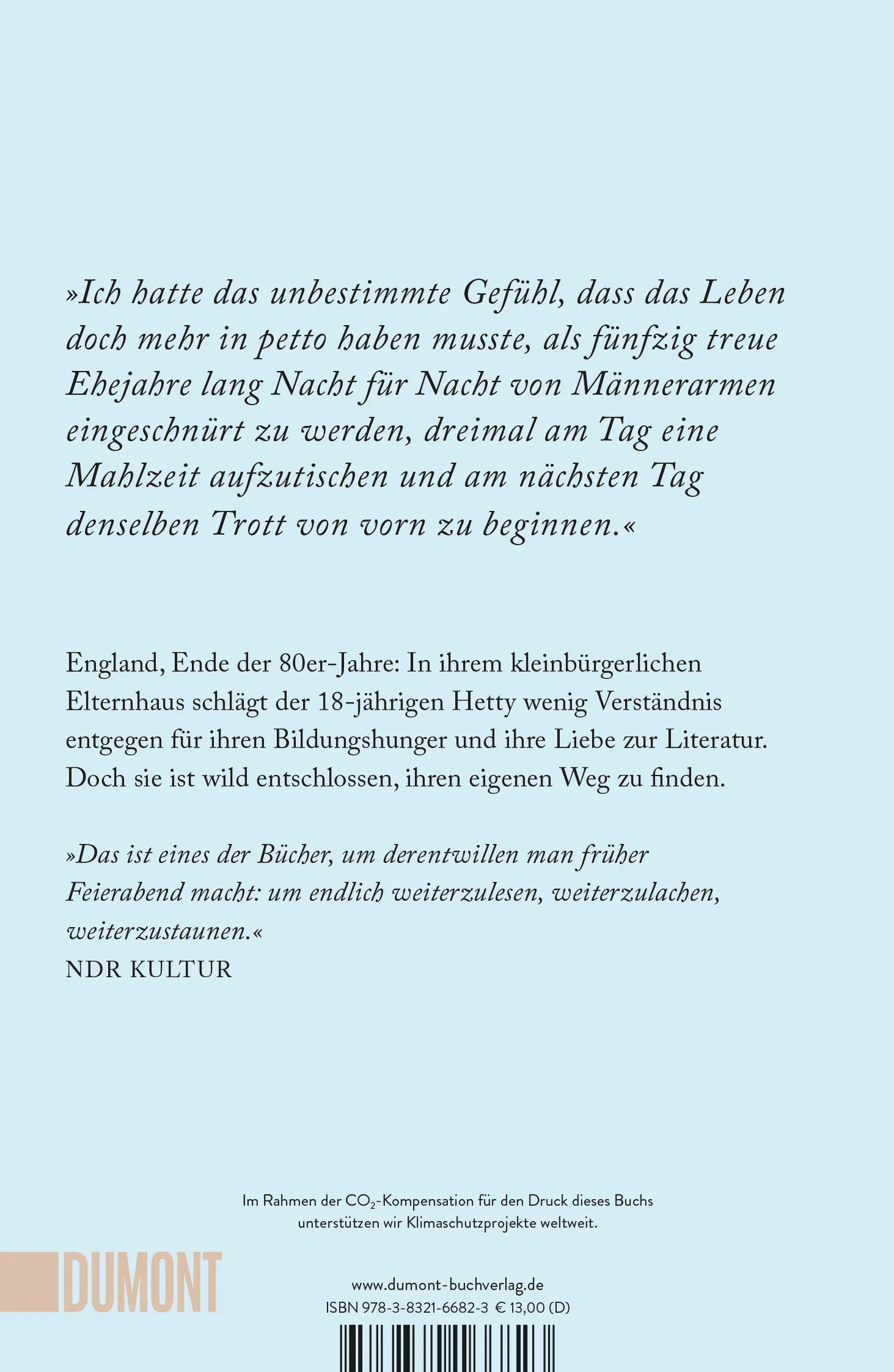 BuchrÃ¼ckseite von 'Leben und Werk der Hetty Beauchamp' mit Klappentext - Taschenbuch