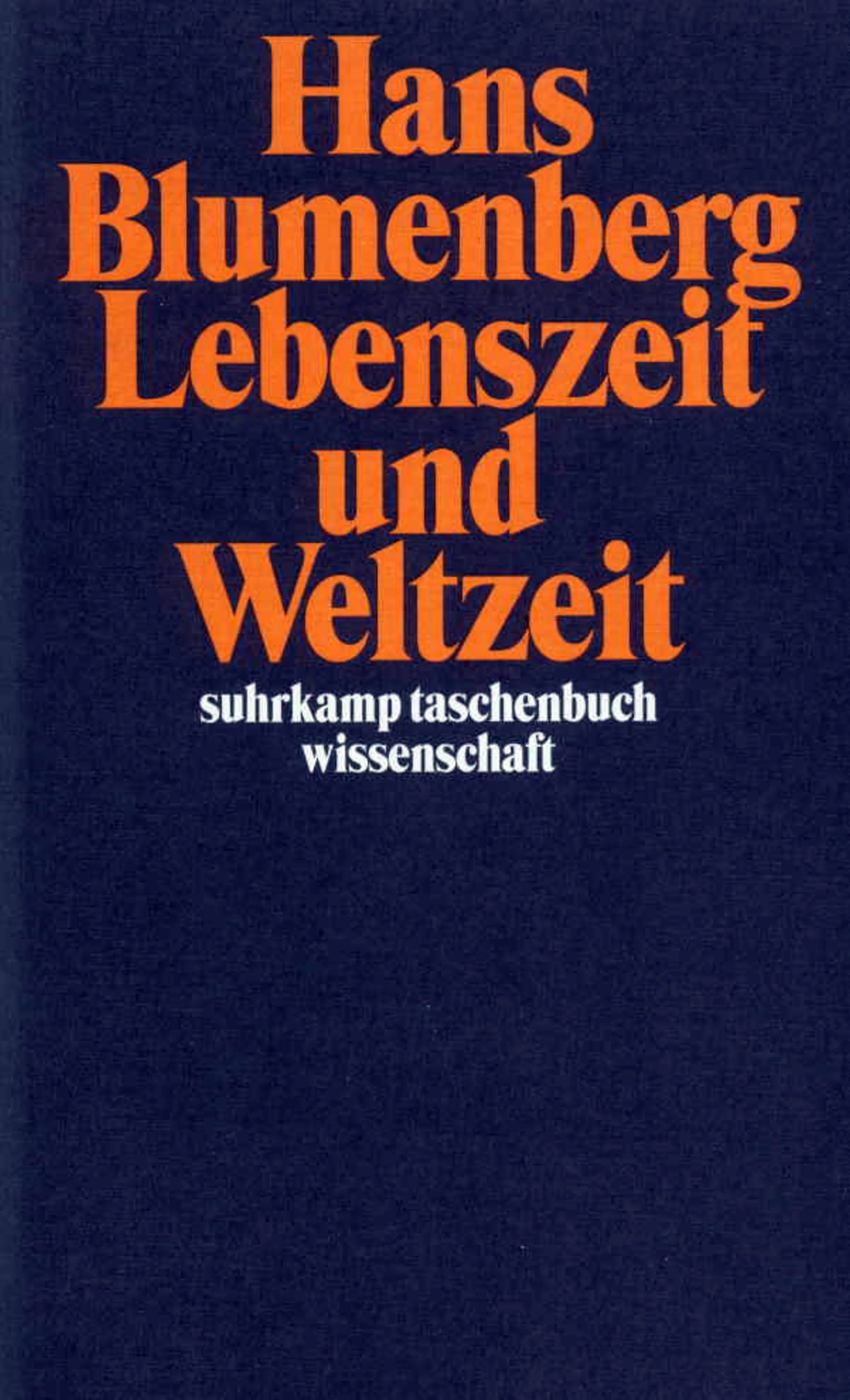 Buchcover von 'Lebenszeit und Weltzeit' - Taschenbuch von Hans Blumenberg