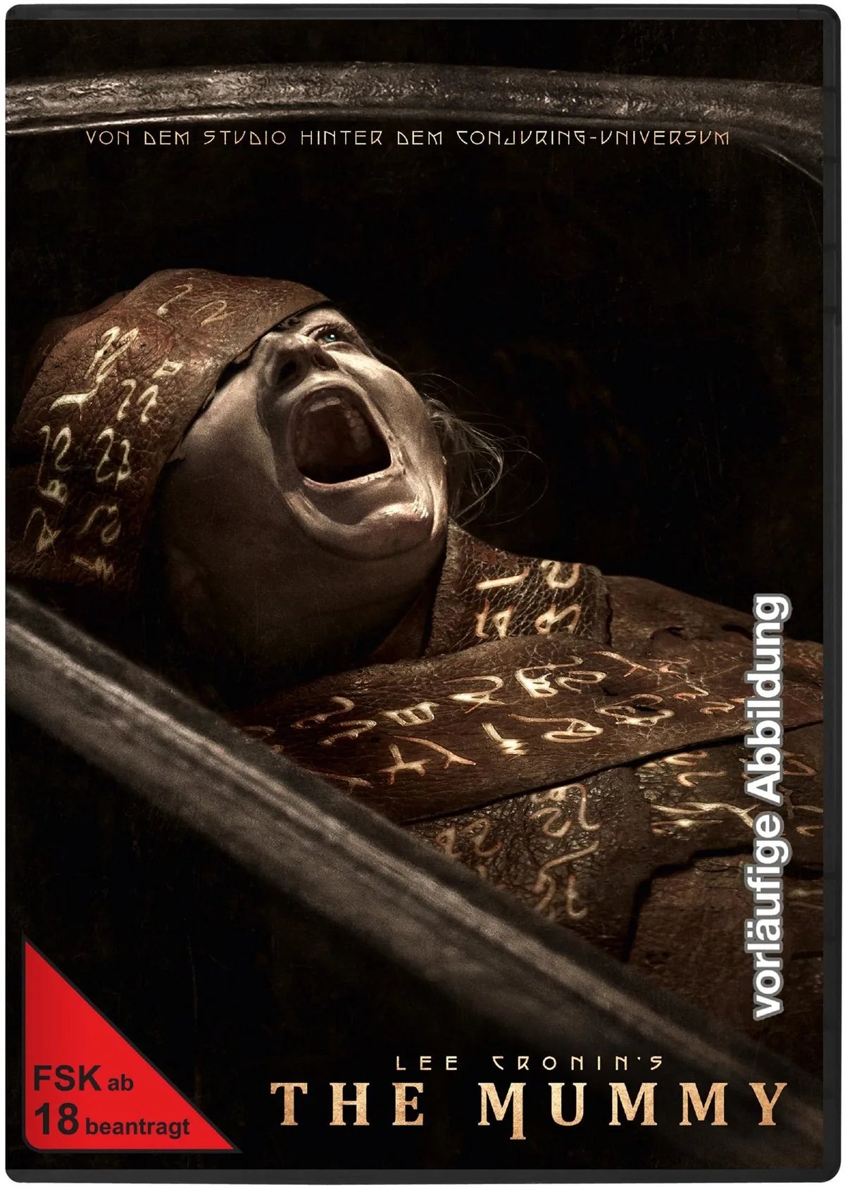 DVD-Cover: Lee Cronin's The Mummy. Vorläufiges Cover - Platzhalterbild