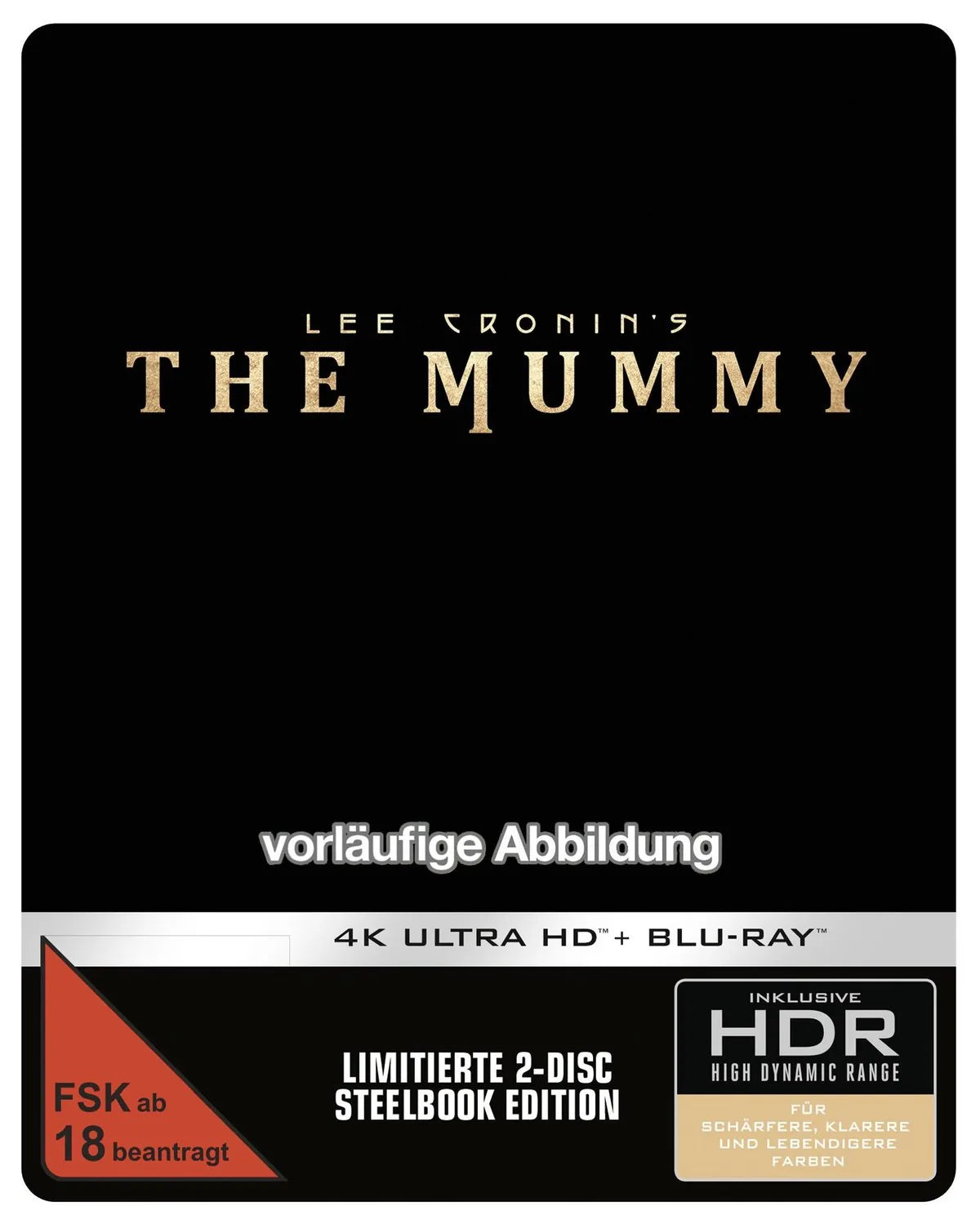4K UHD Blu-ray-Cover: Lee Cronin's The Mummy. Vorläufiges Cover - Platzhalterbild