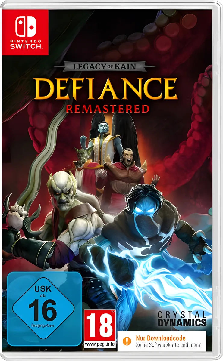 Cover: Legacy of Kain: Defiance Remastered - Code in a Box für Nintendo Switch. Publisher: Crystal Dynamics