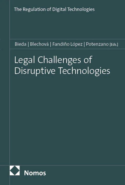 Cover: Legal Challenges of Disruptive Technologies (E-Book)