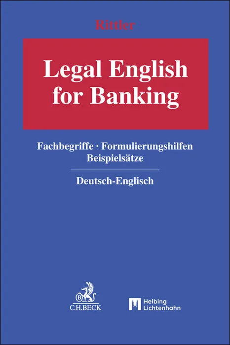 Buchcover von 'Legal English for Banking' - Gebundene Ausgabe von Thomas Rittler