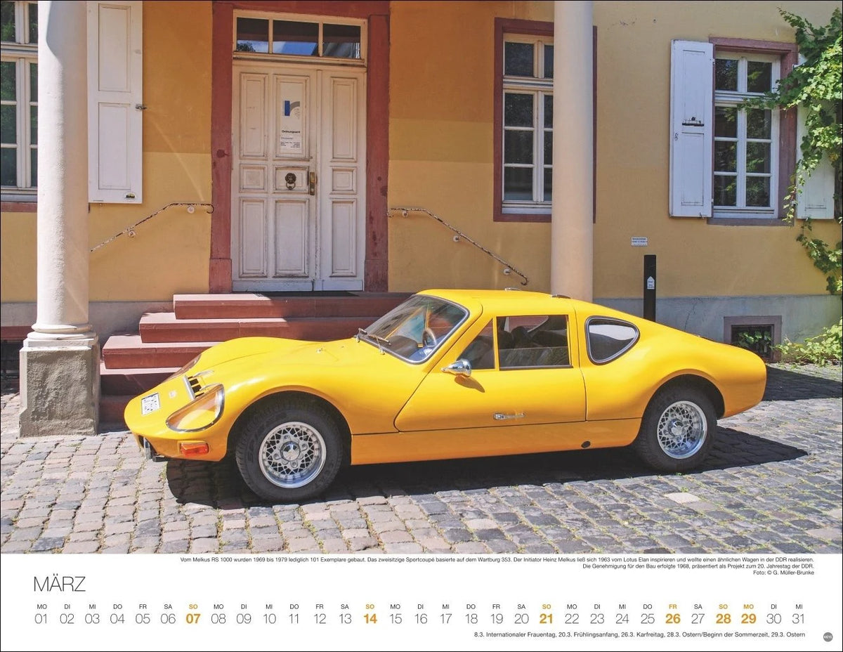Legendäre Autos Posterkalender 2027 – Ansicht
