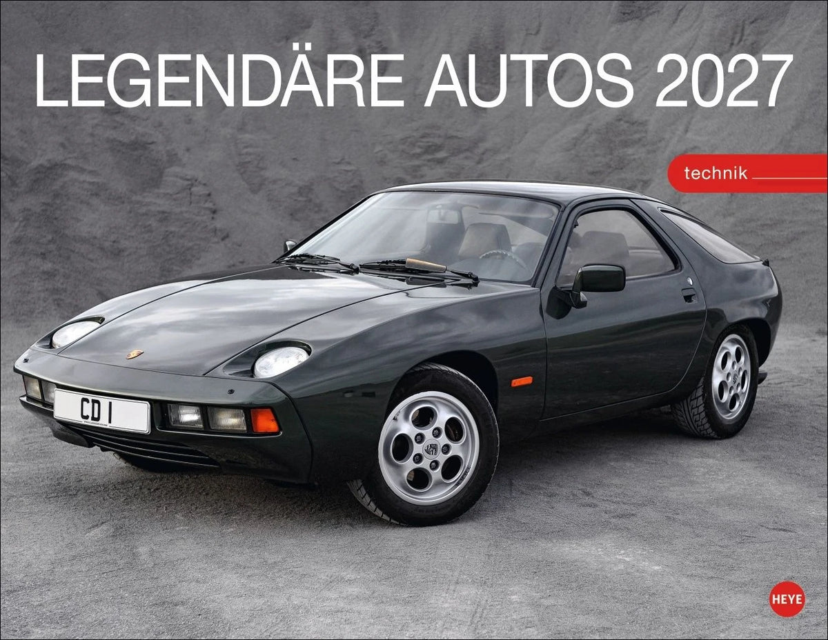 Wandkalender: Legendäre Autos Posterkalender 2027