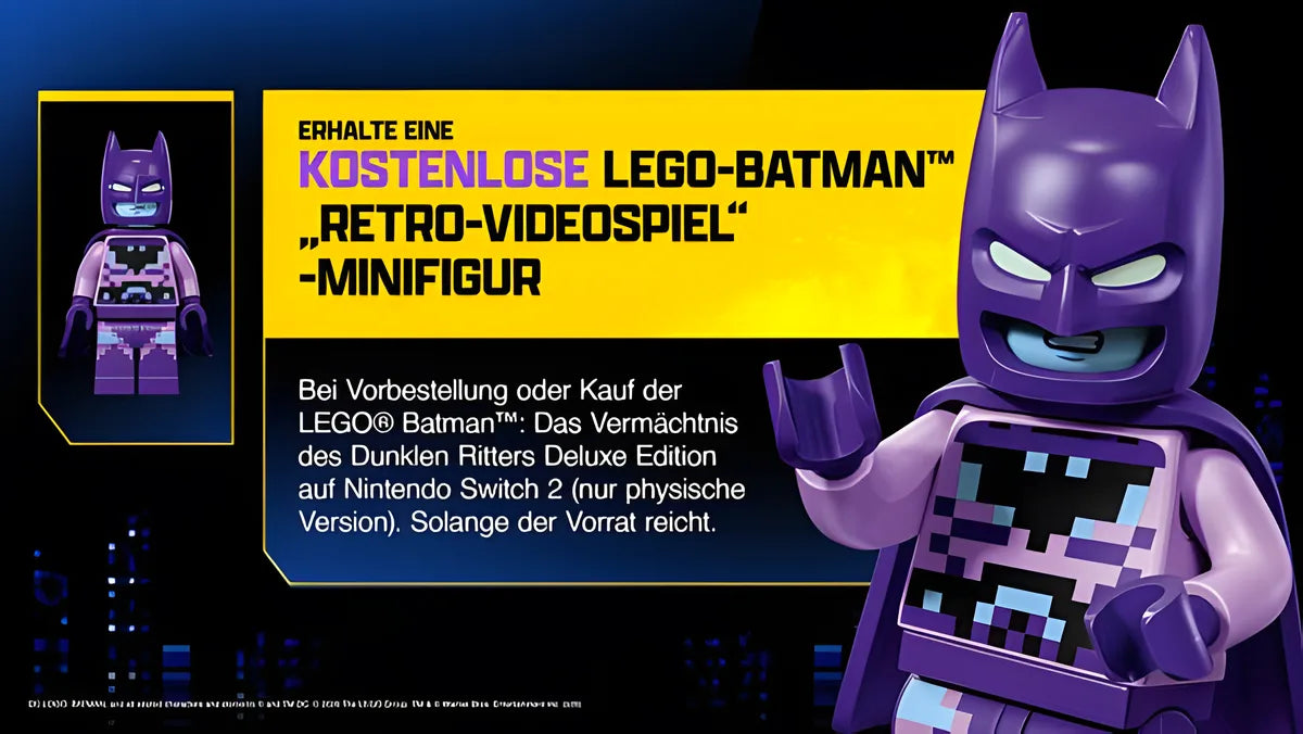 Spielszene 1 aus LEGO Batman: Das Vermächtnis des Dunklen Ritters Deluxe – Nintendo Switch 2