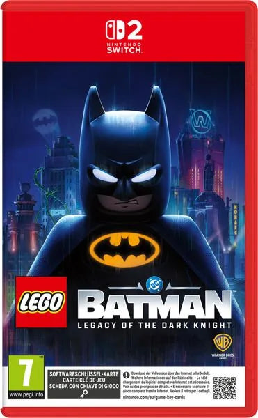 Cover: LEGO Batman: Das Vermächtnis des Dunklen Ritters (PEGI) für Nintendo Switch 2. Publisher: Warner Bros. Entertainment