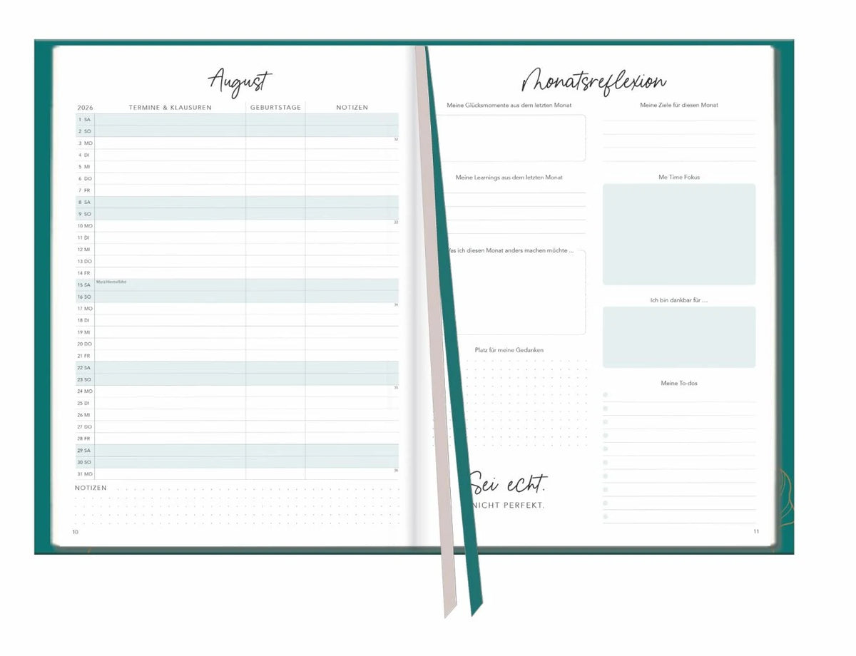 Lehrerkalender 2027 – Ansicht