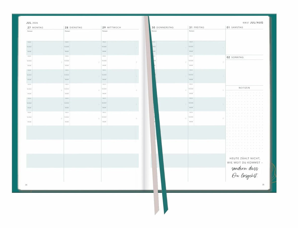 Lehrerkalender 2027 – Ansicht