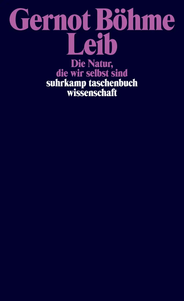 Buchcover von 'Leib' - Taschenbuch von Gernot Böhme