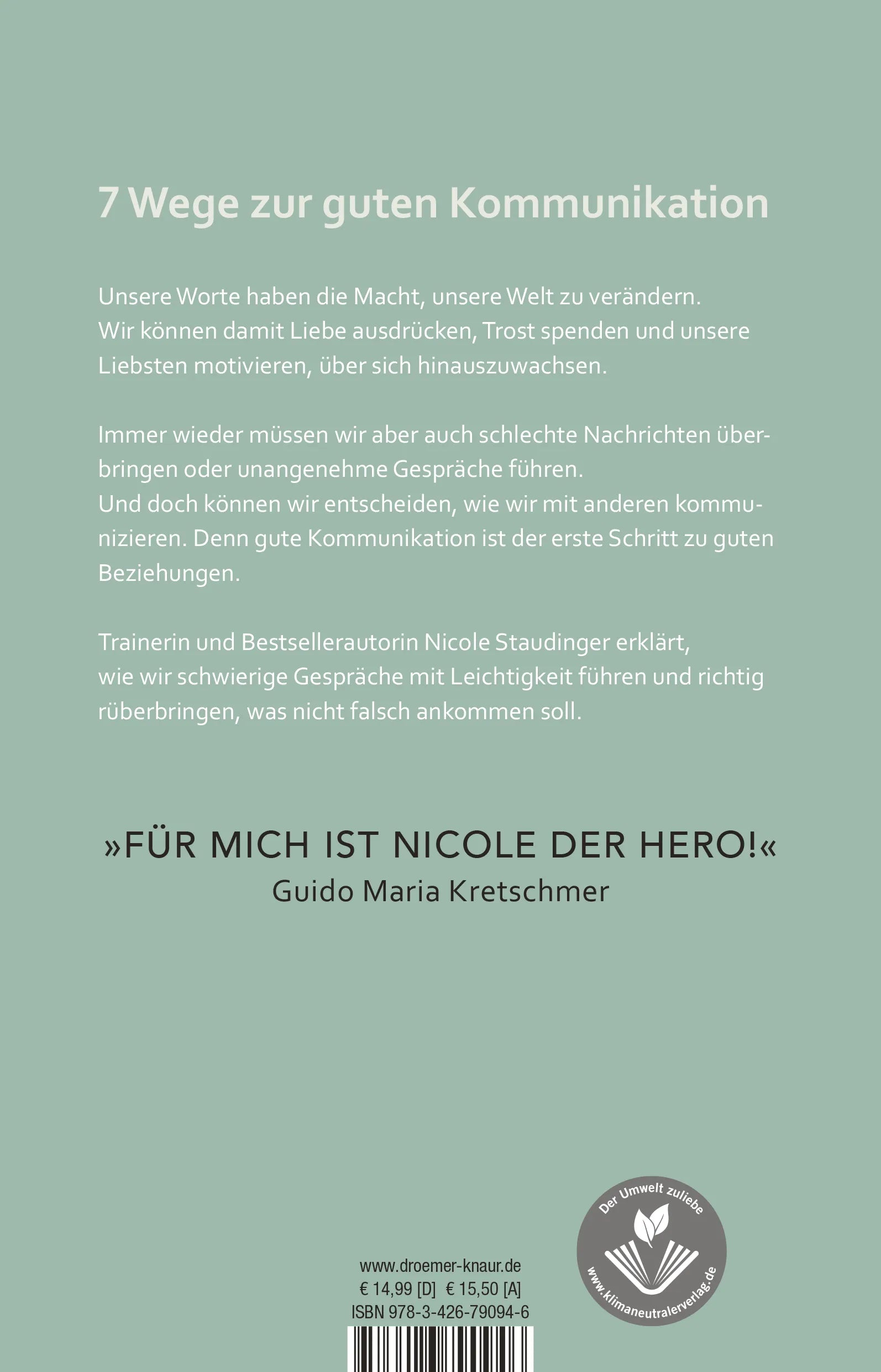 Buchrückseite von 'Leicht gesagt!' mit Klappentext - Paperback