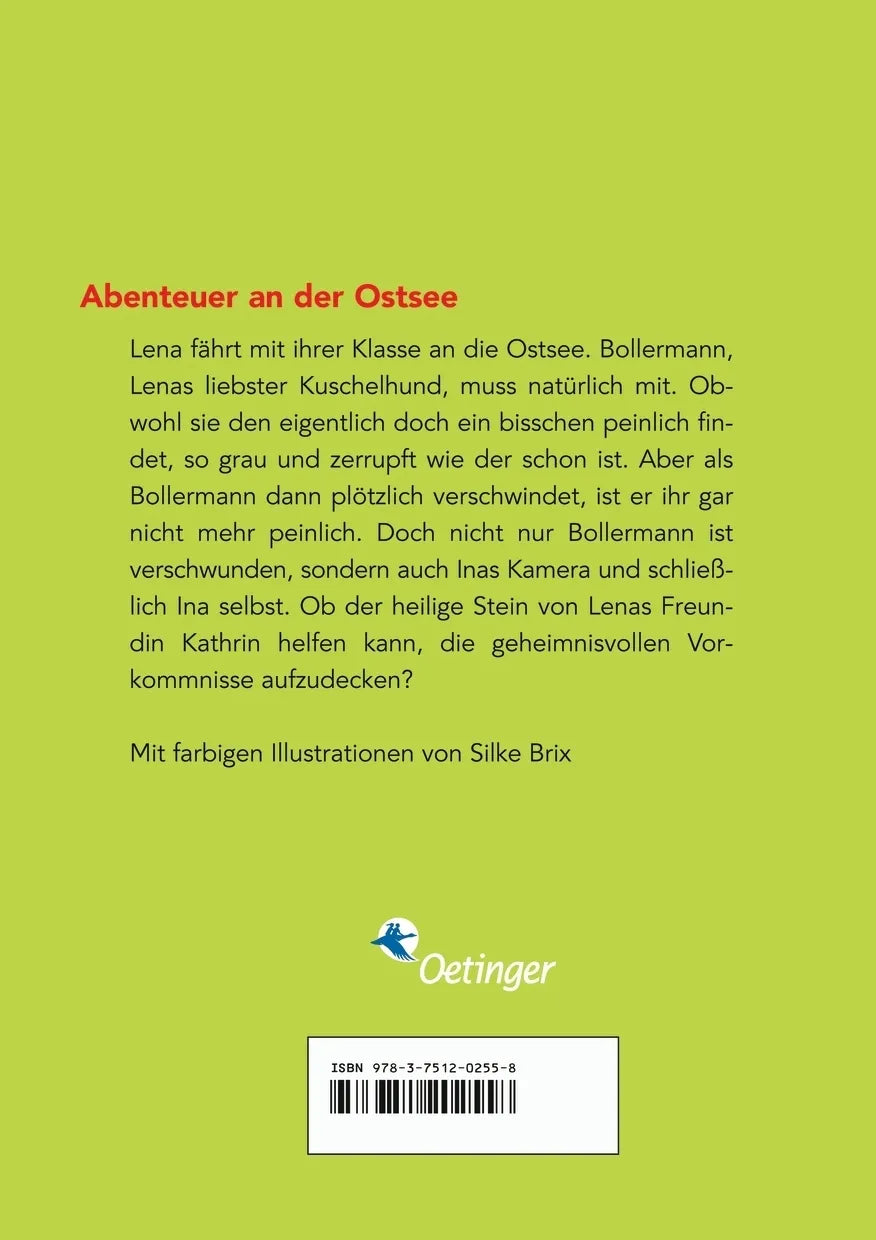 Buchrückseite von 'Lena fährt auf Klassenreise' mit Klappentext - Taschenbuch