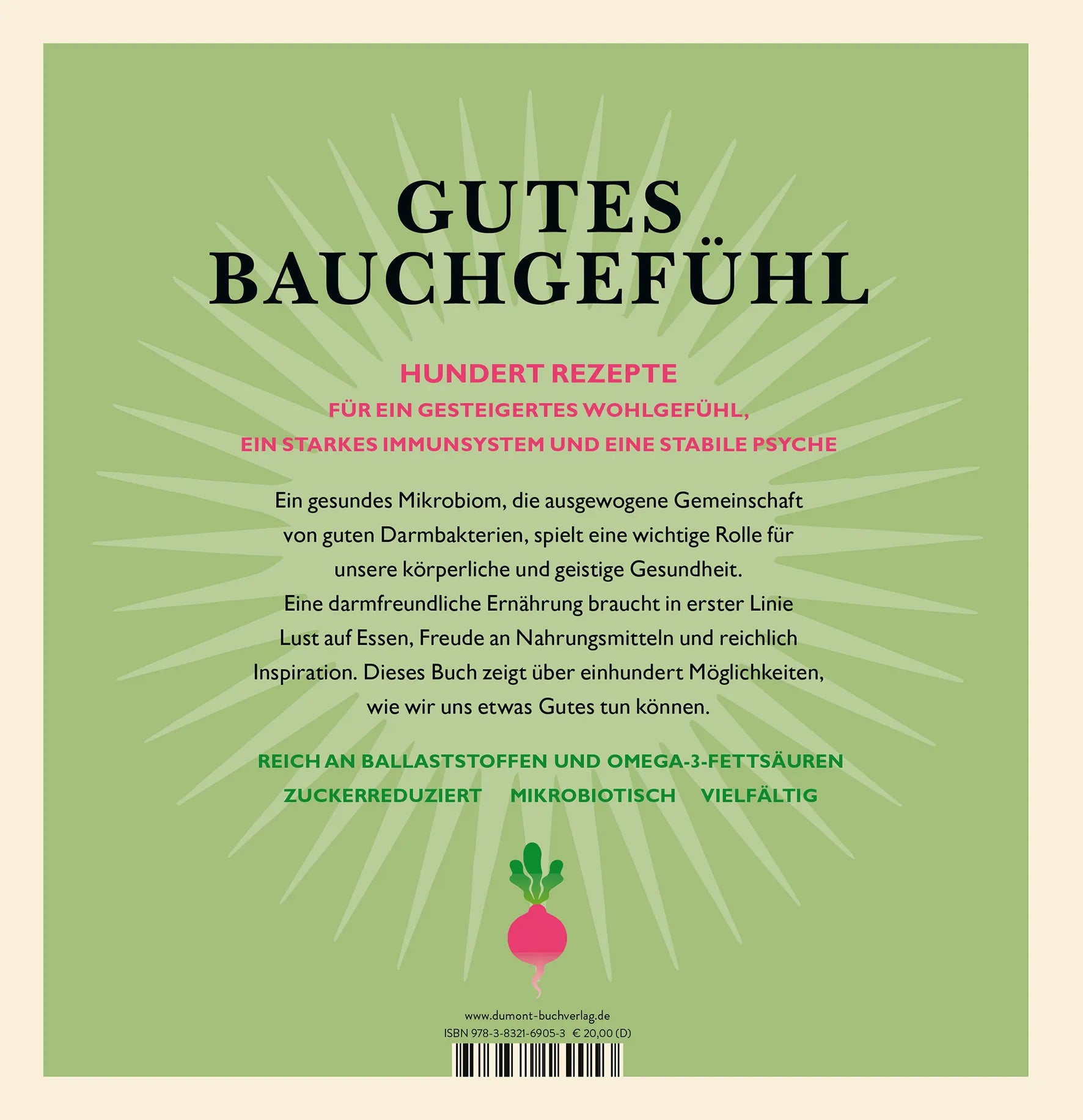 BuchrÃ¼ckseite von 'LEON. Gutes Bauchgefühl' mit Klappentext - Gebundene Ausgabe