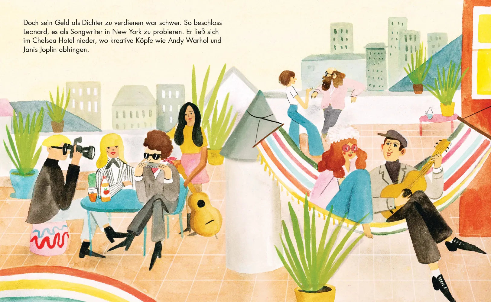 Detailansicht: Leonard Cohen – Little People, BIG DREAMS (Hardcover)