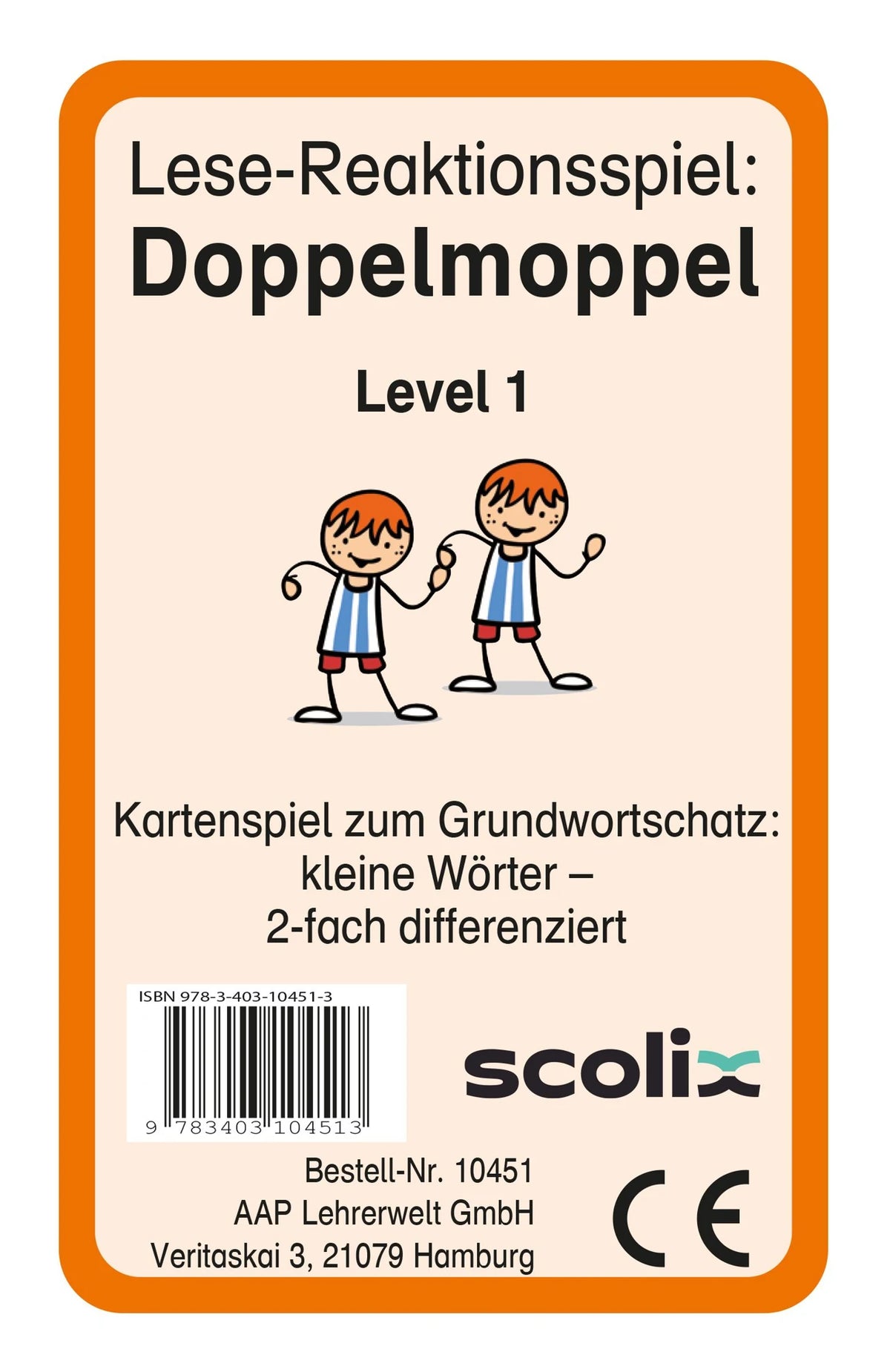 Lernspiel: Lese-Reaktionsspiel: Doppelmoppel Level 1