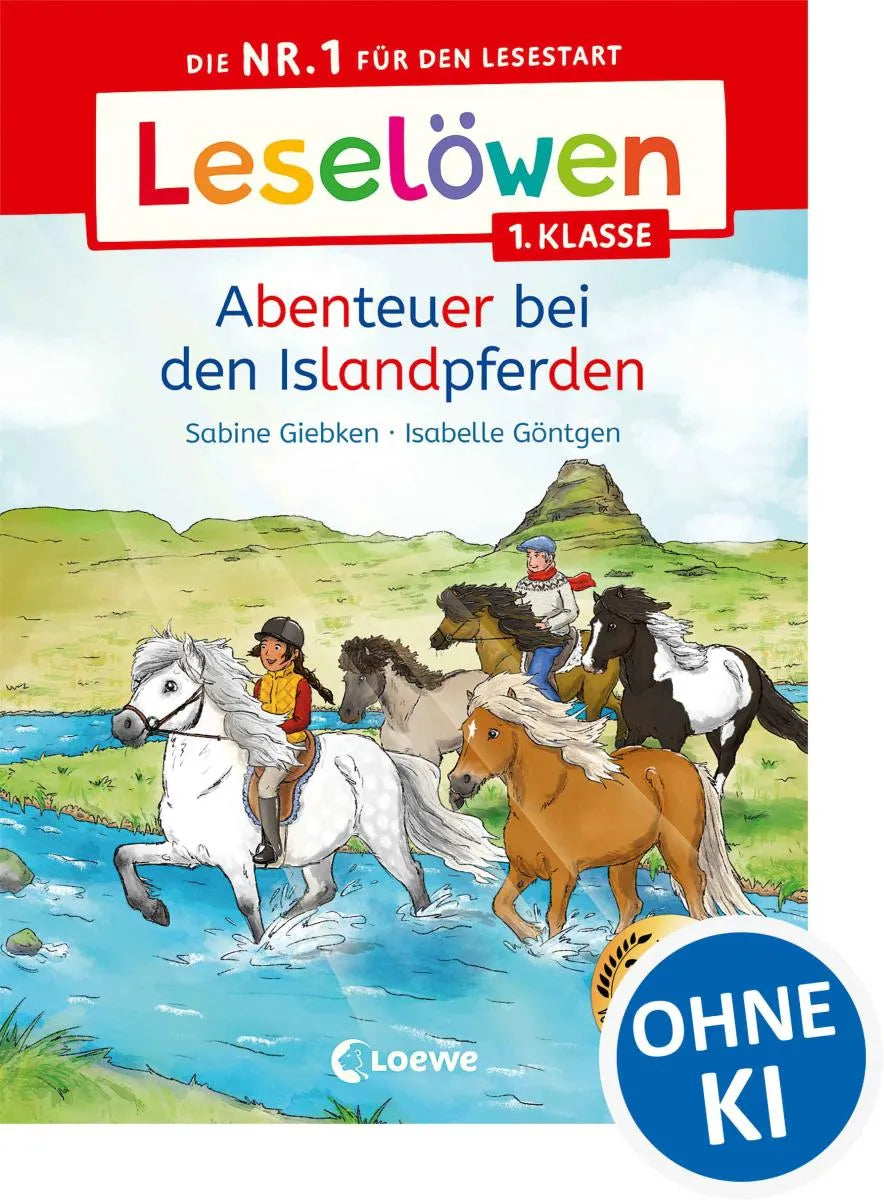 Cover: Leselöwen 1. Klasse - Abenteuer bei den Islandpferden (E-Book) von Sabine Giebken