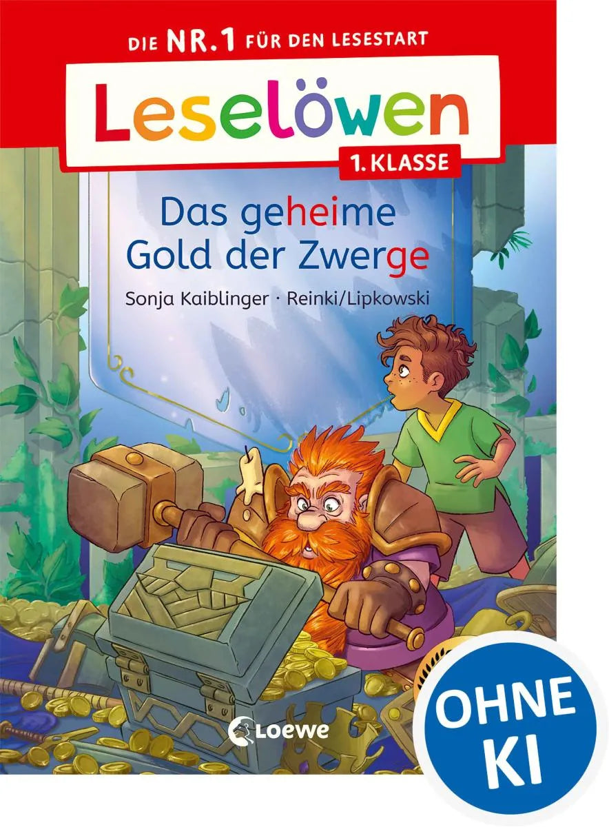 Cover: Leselöwen 1. Klasse - Das geheime Gold der Zwerge (E-Book) von Sonja Kaiblinger