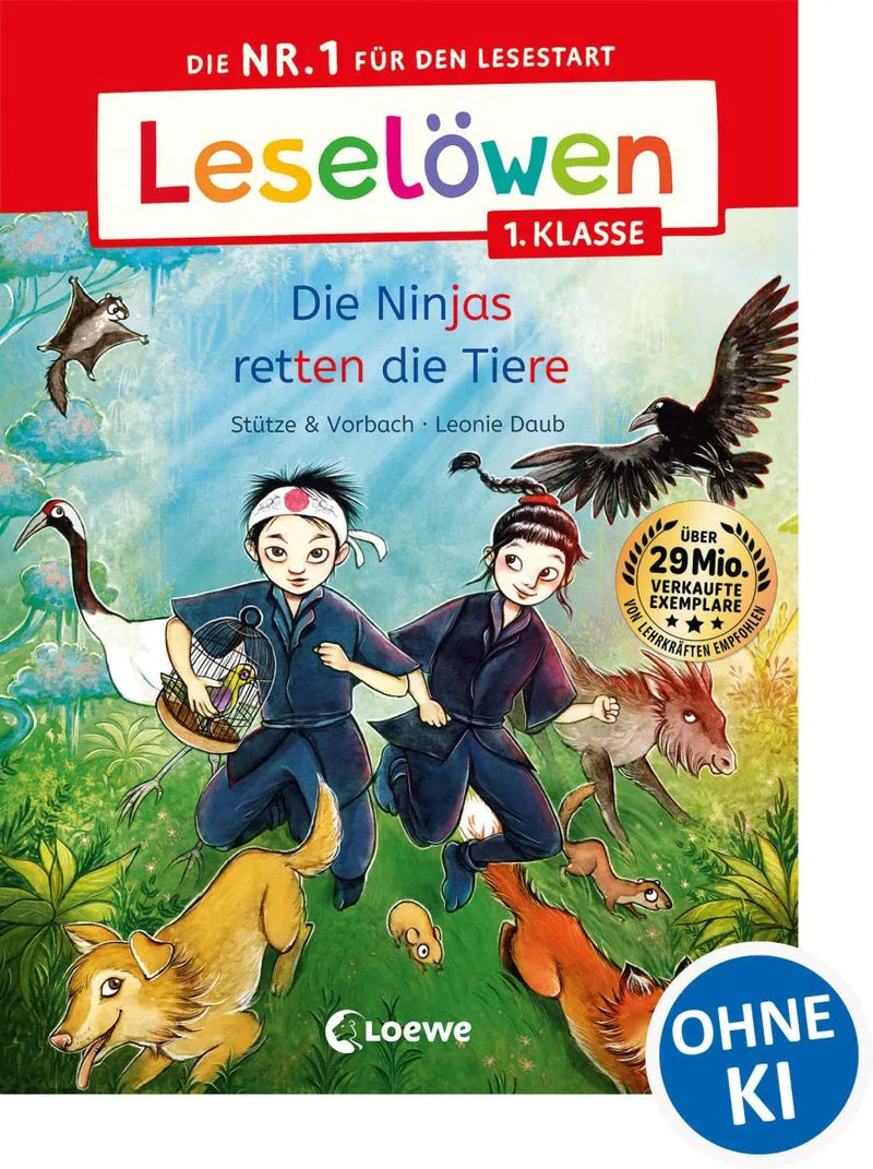 Leselöwen 1. Klasse - Die Ninjas retten die Tiere