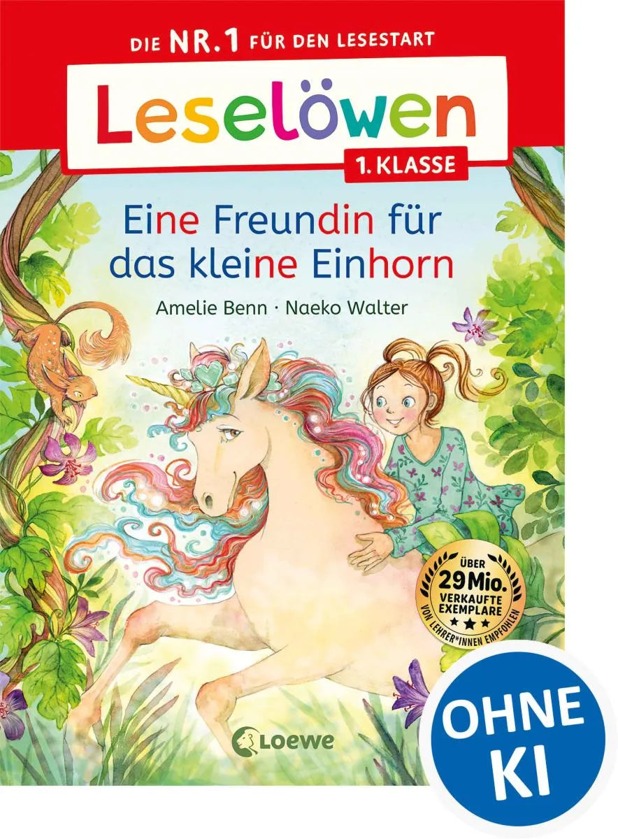 Cover: Leselöwen 1. Klasse - Eine Freundin für das kleine Einhorn (E-Book) von Amelie Benn
