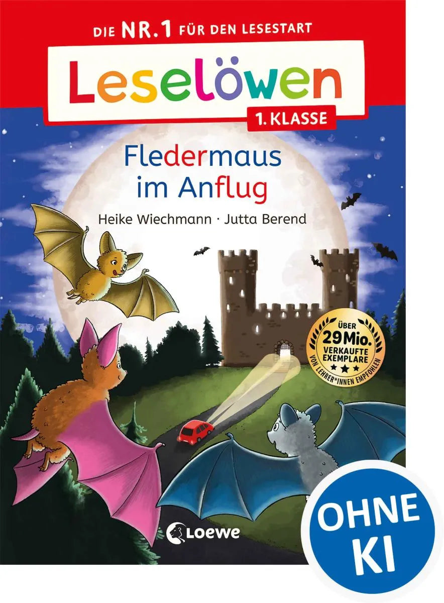Cover: Leselöwen 1. Klasse - Fledermaus im Anflug (E-Book) von Heike Wiechmann