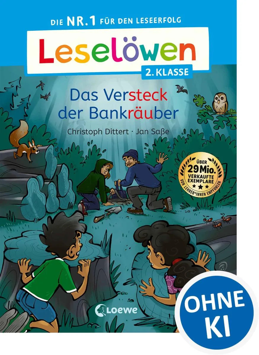 Cover: Leselöwen 2. Klasse - Das Versteck der Bankräuber (E-Book) von Christoph Dittert