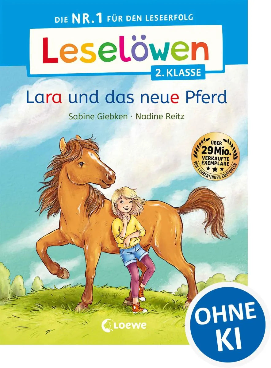 Cover: Leselöwen 2. Klasse - Lara und das neue Pferd (E-Book) von Sabine Giebken