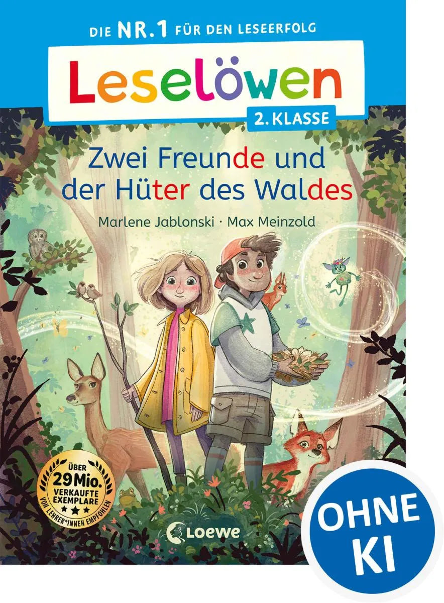 Cover: Leselöwen 2. Klasse - Zwei Freunde und der Hüter des Waldes (E-Book) von Marlene Jablonski