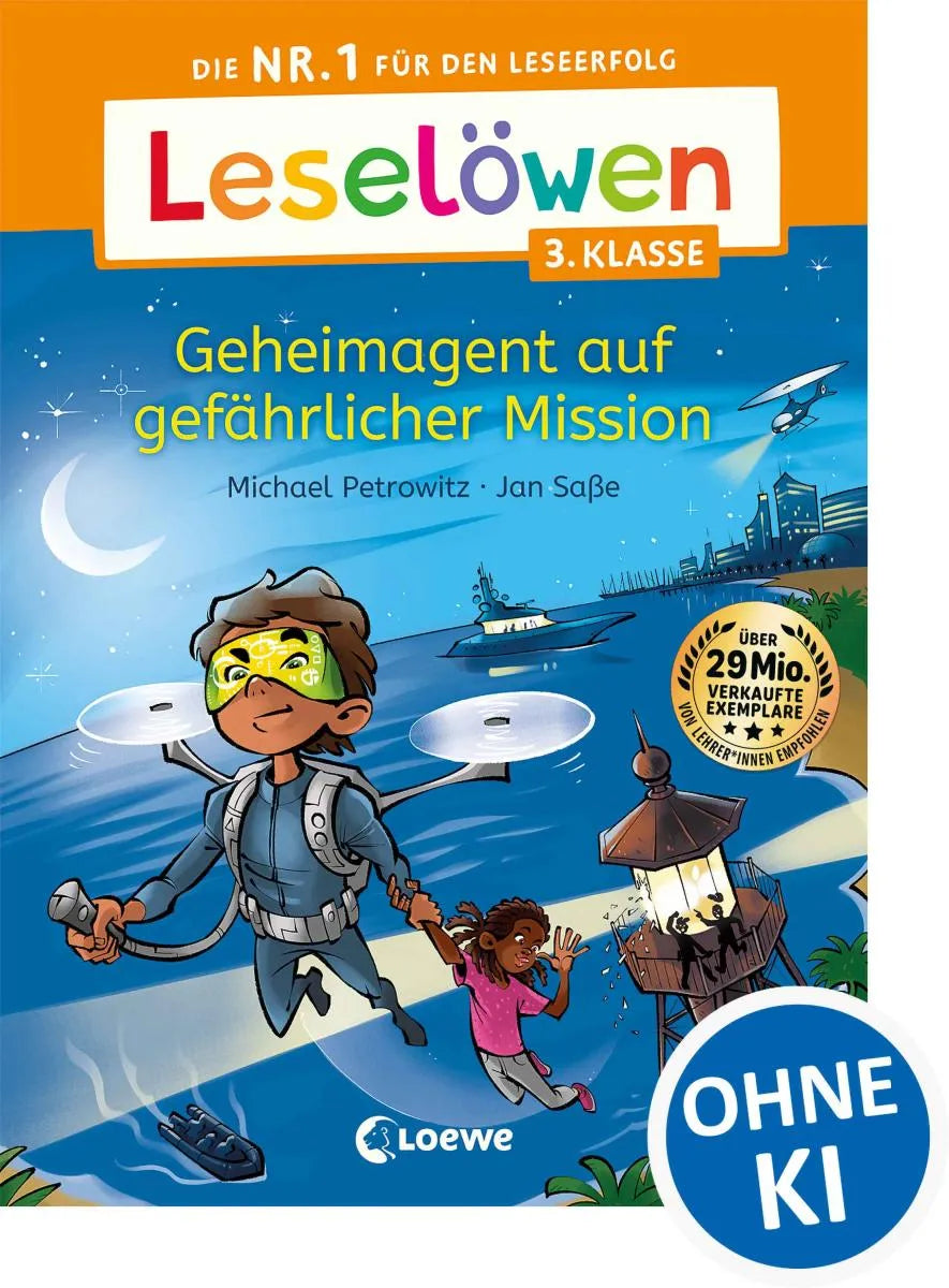 Cover: Leselöwen 3. Klasse - Geheimagent auf gefährlicher Mission (E-Book) von Michael Petrowitz