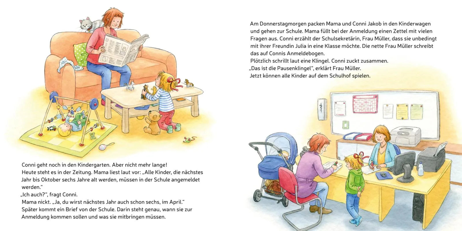 Produktansicht: LESEMAUS 101: Conni kommt in die Schule (Taschenbuch)
