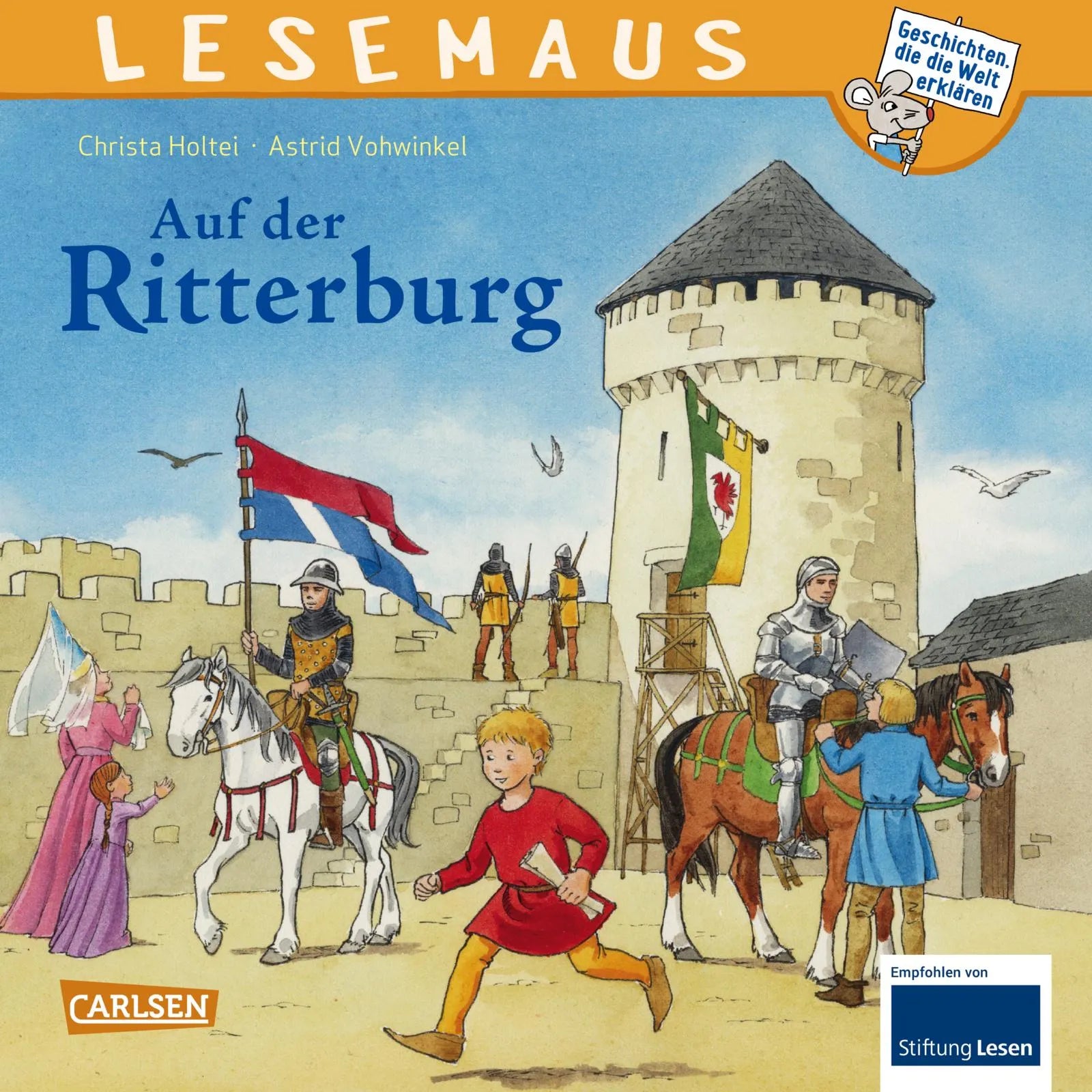 Buchcover von 'LESEMAUS 105: Auf der Ritterburg' - Taschenbuch von Christa Holtei