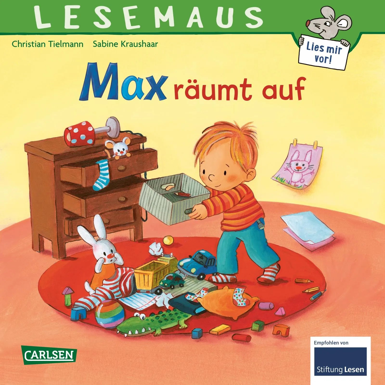 Buchcover von 'LESEMAUS 119: Max räumt auf' - Taschenbuch von Christian Tielmann