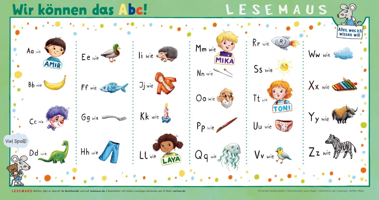 Detailansicht: LESEMAUS 125: Wir können das! Die Buchstaben von A bis Z (Taschenbuch)