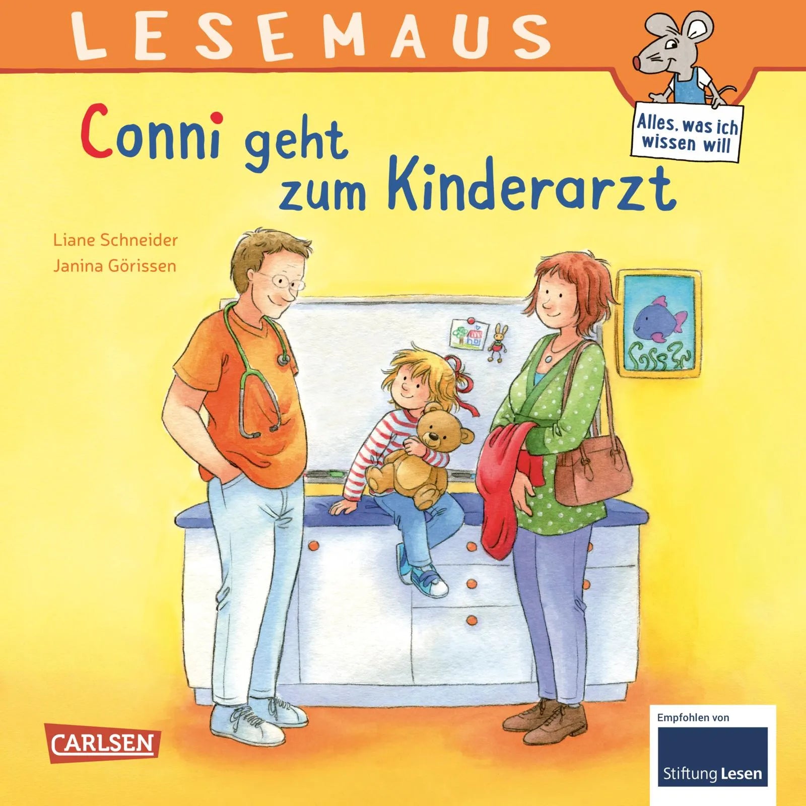 Buchcover von 'LESEMAUS 132: Conni geht zum Kinderarzt' - Taschenbuch von Liane Schneider