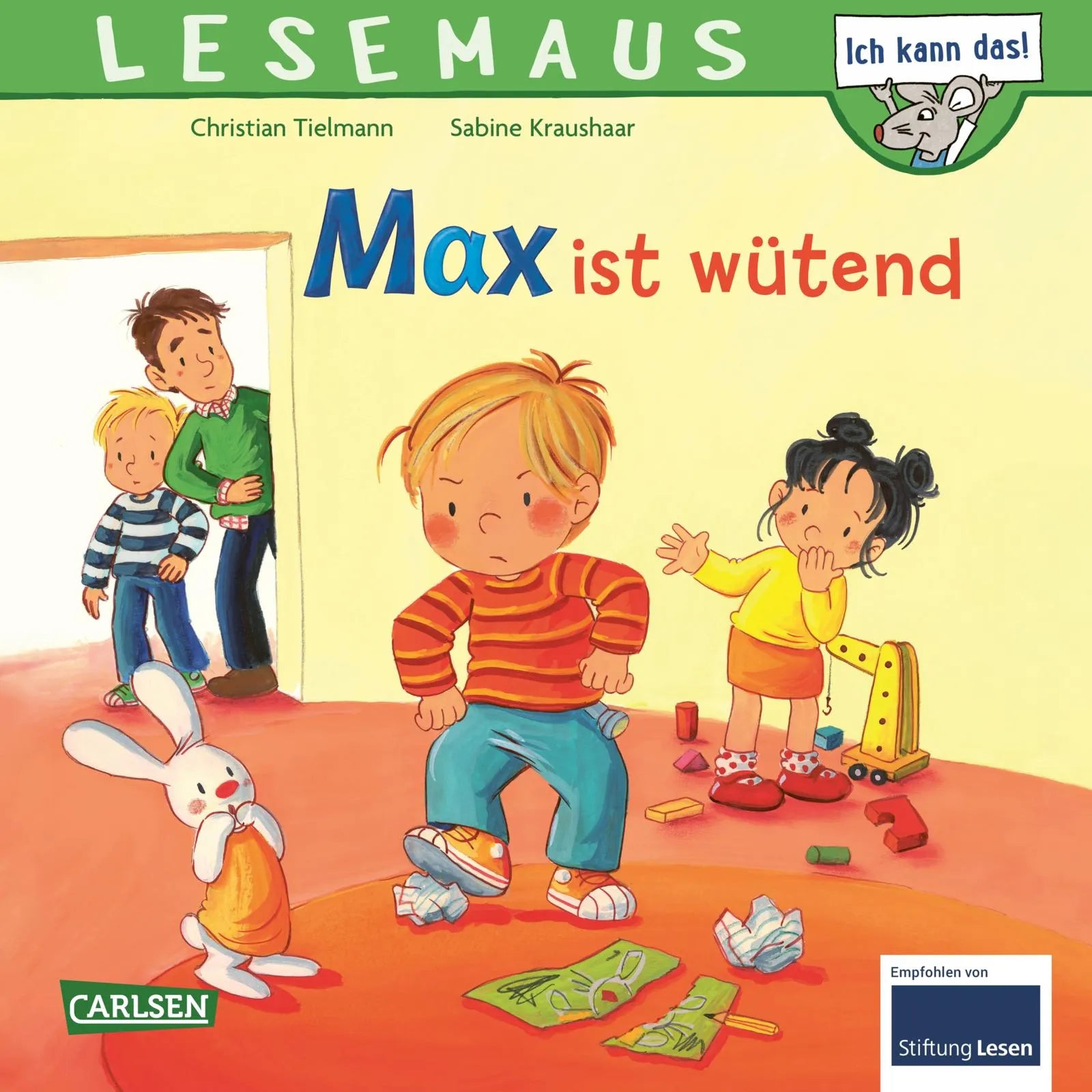 Buchcover von 'LESEMAUS 153: Max ist wütend' - Taschenbuch von Christian Tielmann