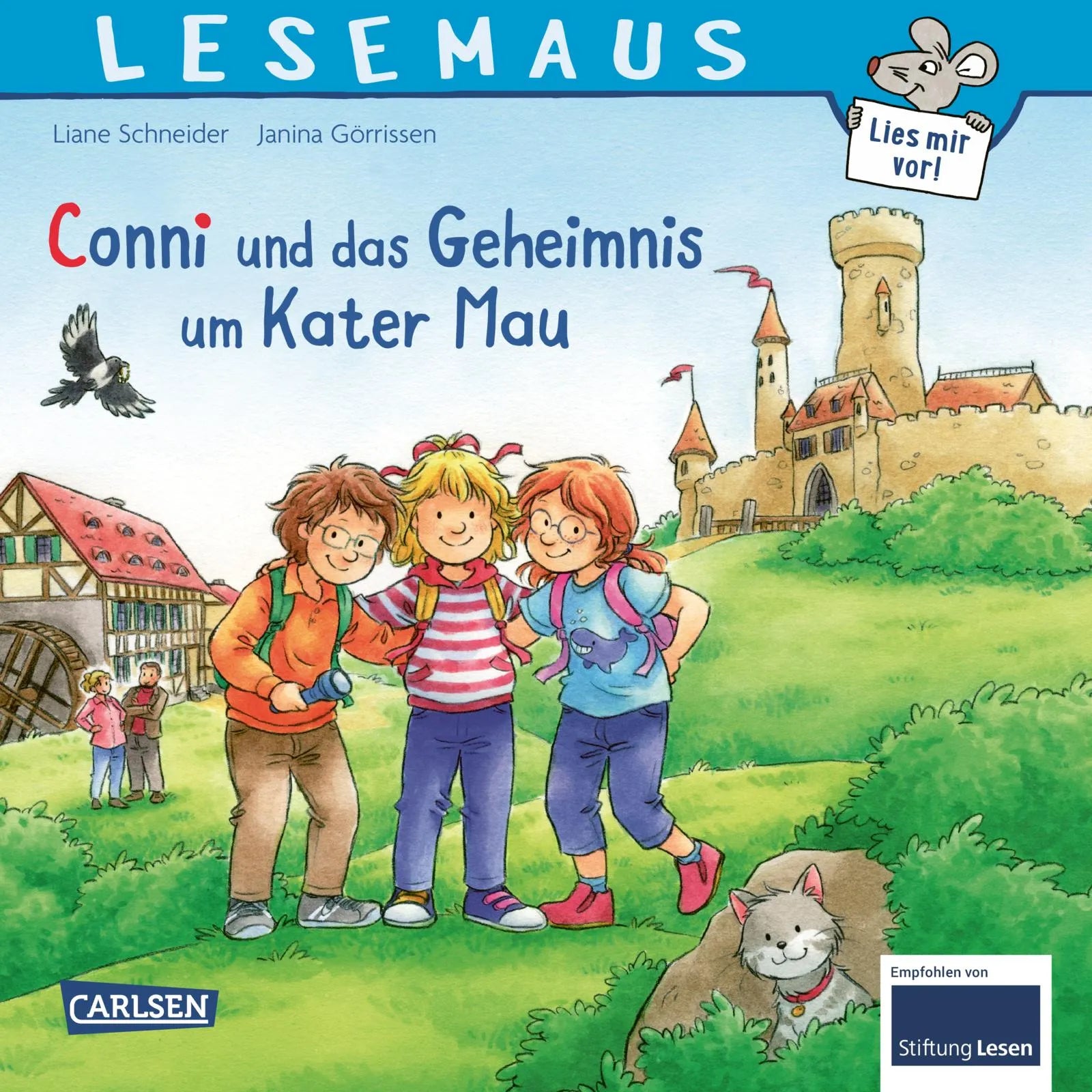 Buchcover von 'LESEMAUS 16: Conni und das Geheimnis um Kater Mau' - Taschenbuch von Liane Schneider