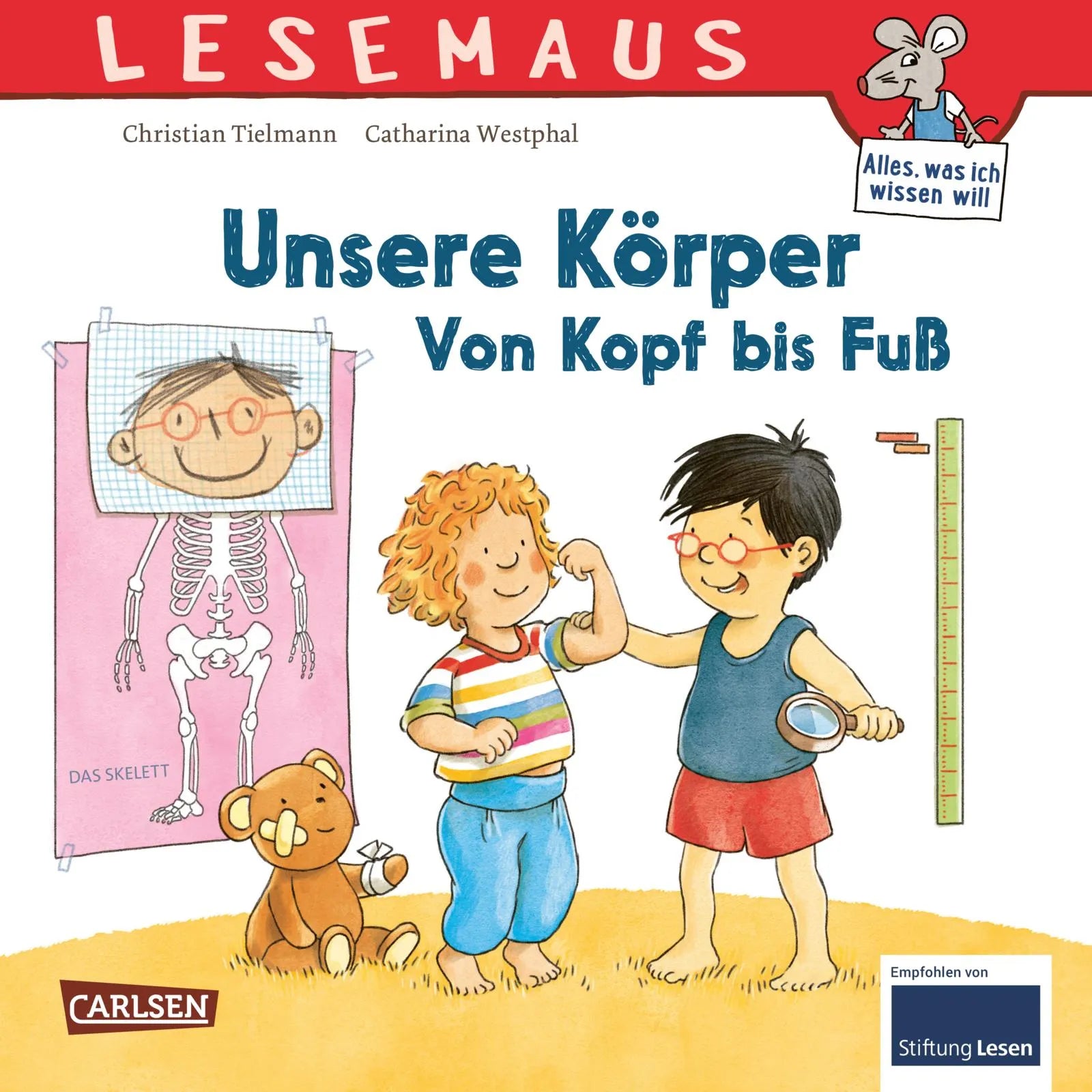Buchcover von 'LESEMAUS 167: Unsere Körper – Von Kopf bis Fuß' - Taschenbuch von Christian Tielmann