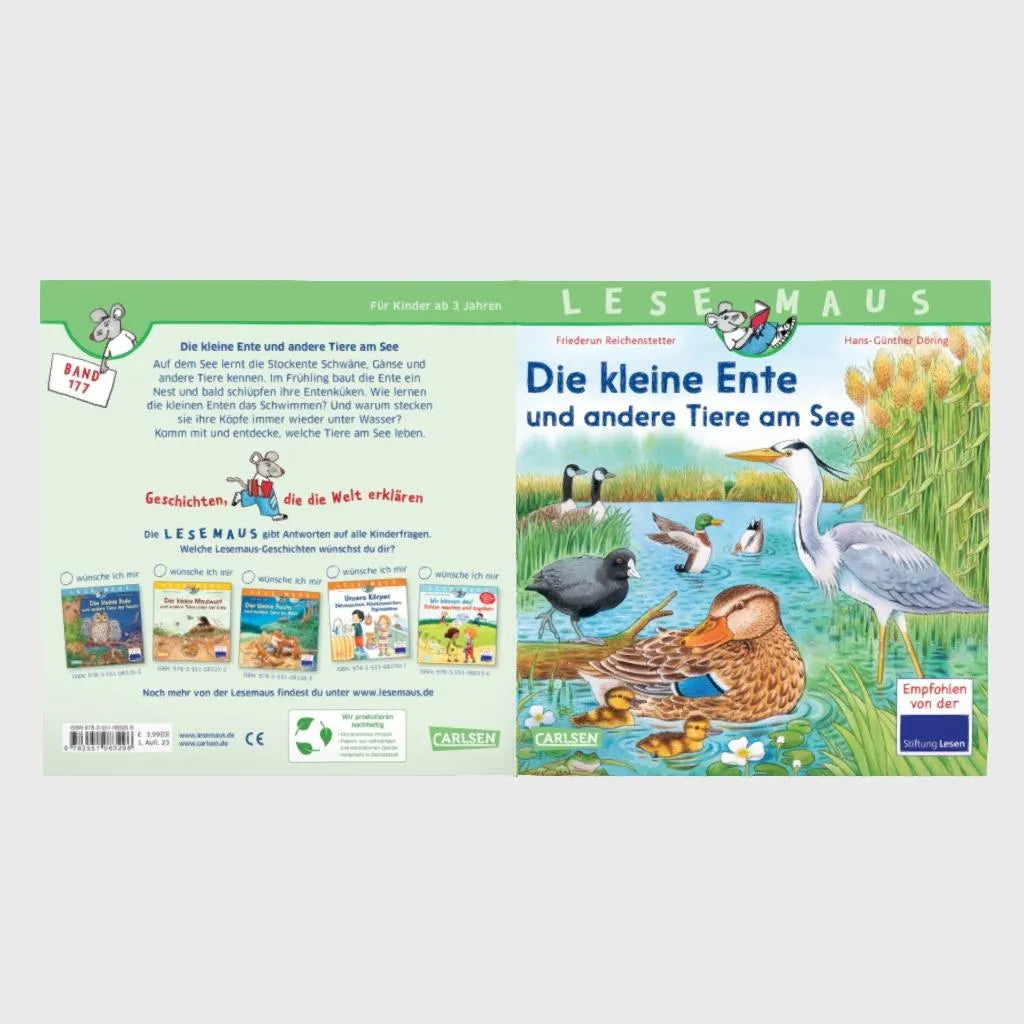 Produktansicht: LESEMAUS 177: Die kleine Ente und andere Tiere am See (Taschenbuch)